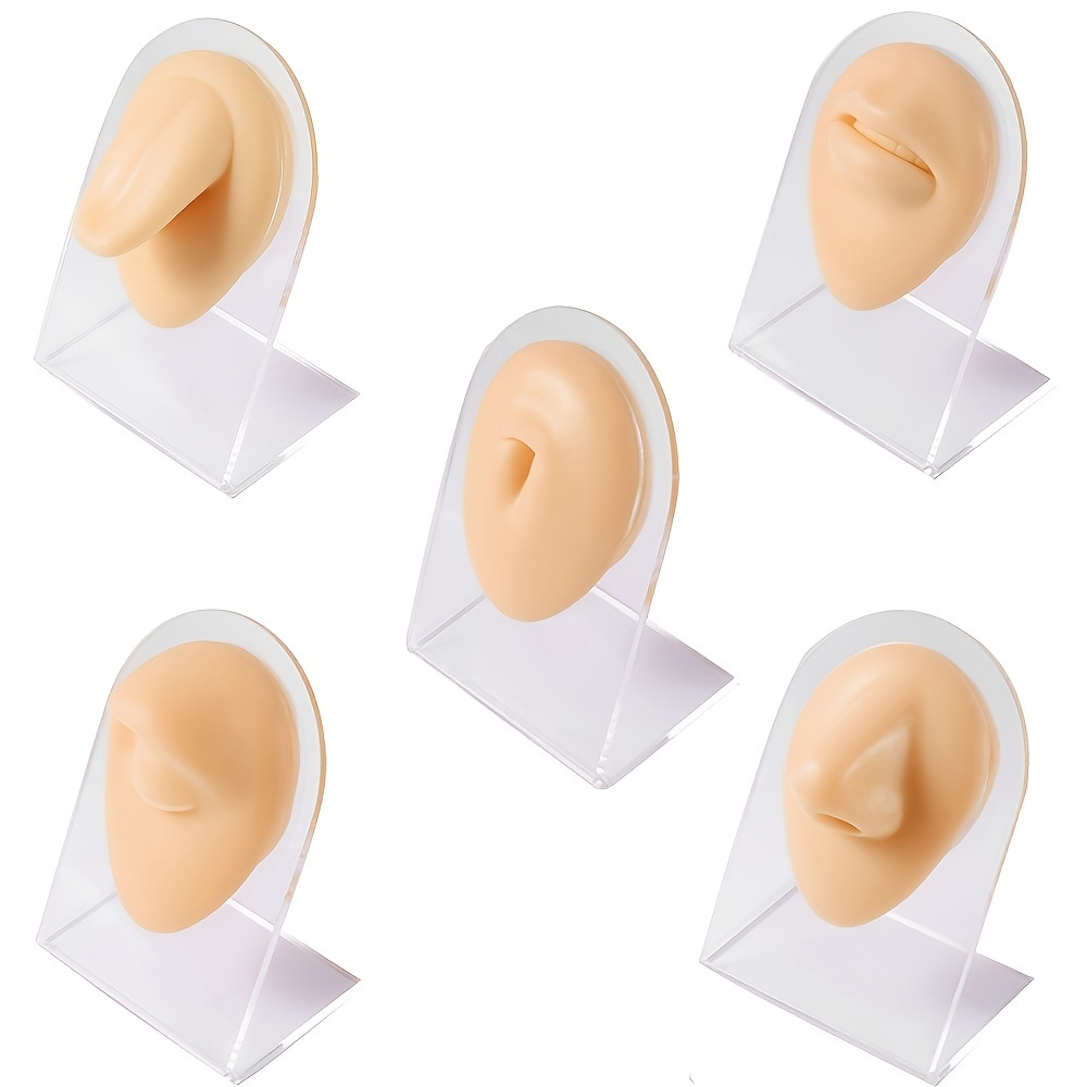 Soft Silicone Body Part Model Human Ear Mouth Eye Tongue - Temu