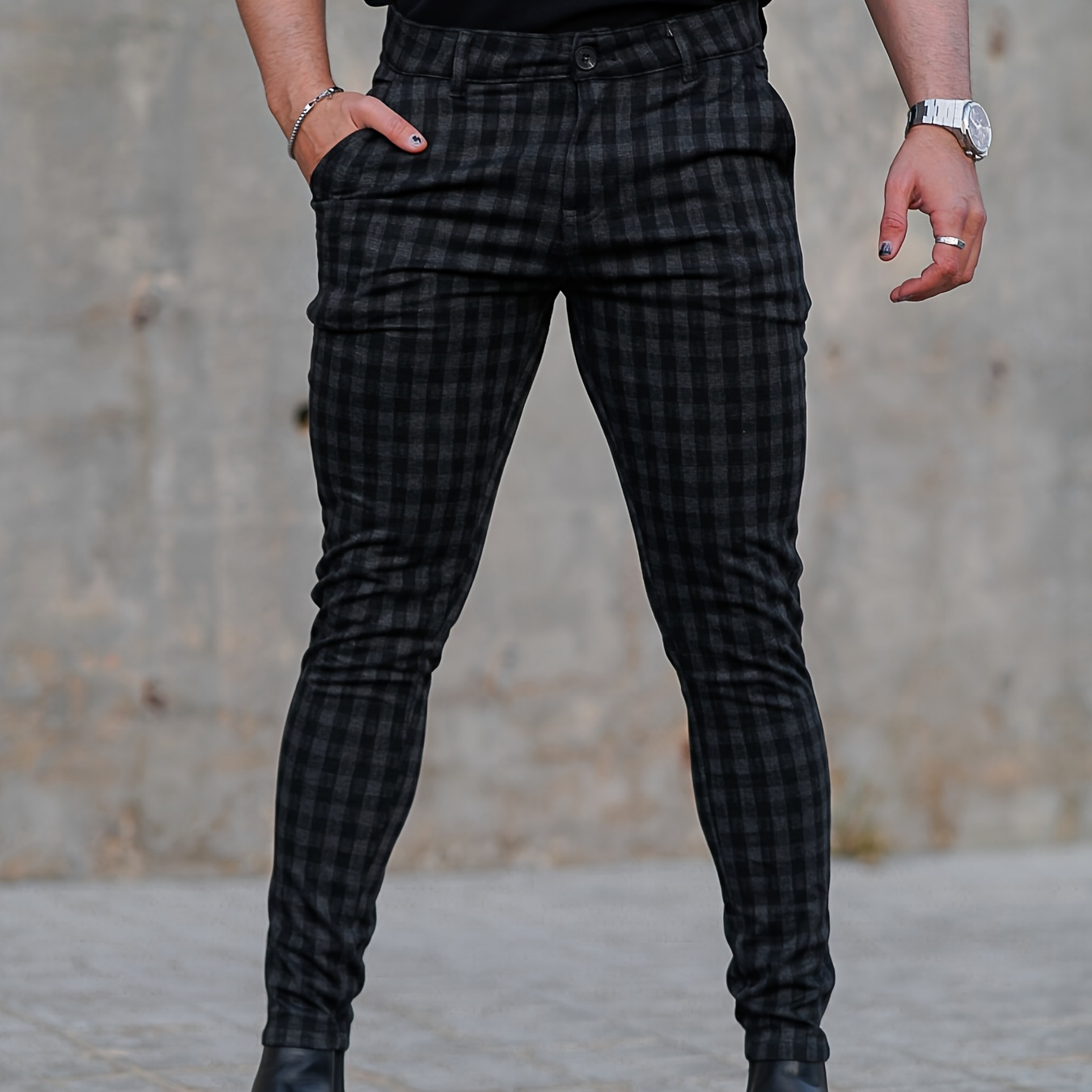 

[customer ] Men's Slim-fit Dress Pants - Stretchy, Machine Washable For Business & Casual Wear