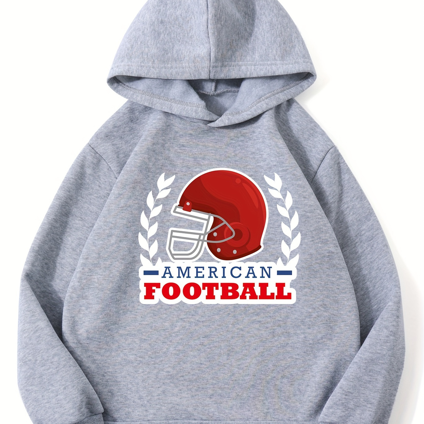 American Football Letter And Helmet Print Cute cozy Fleece - Temu