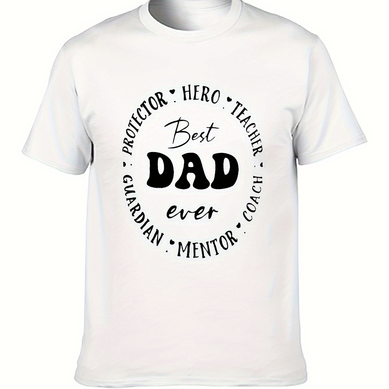 

Father's Day, Special Gift, I Love You Dad, Graphic Tees Soft Cotton Crew Neck Short Sleeve T-shirt Funny Novelty