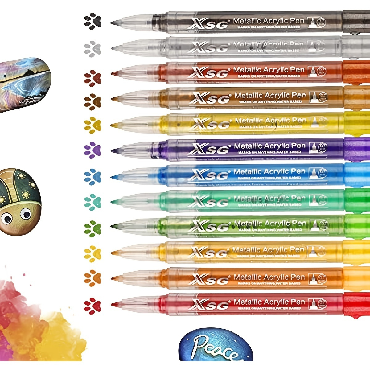 Acrylic Paint Pens Rock Painting Pens 18 Colors Paint Pens For Rock  Painting, Eggs, Glass, Wood, Stones, Glass Paint Pes, Acrylic Pens Paint  Markers Art Supplies, Egg Painting Kit For Easter 