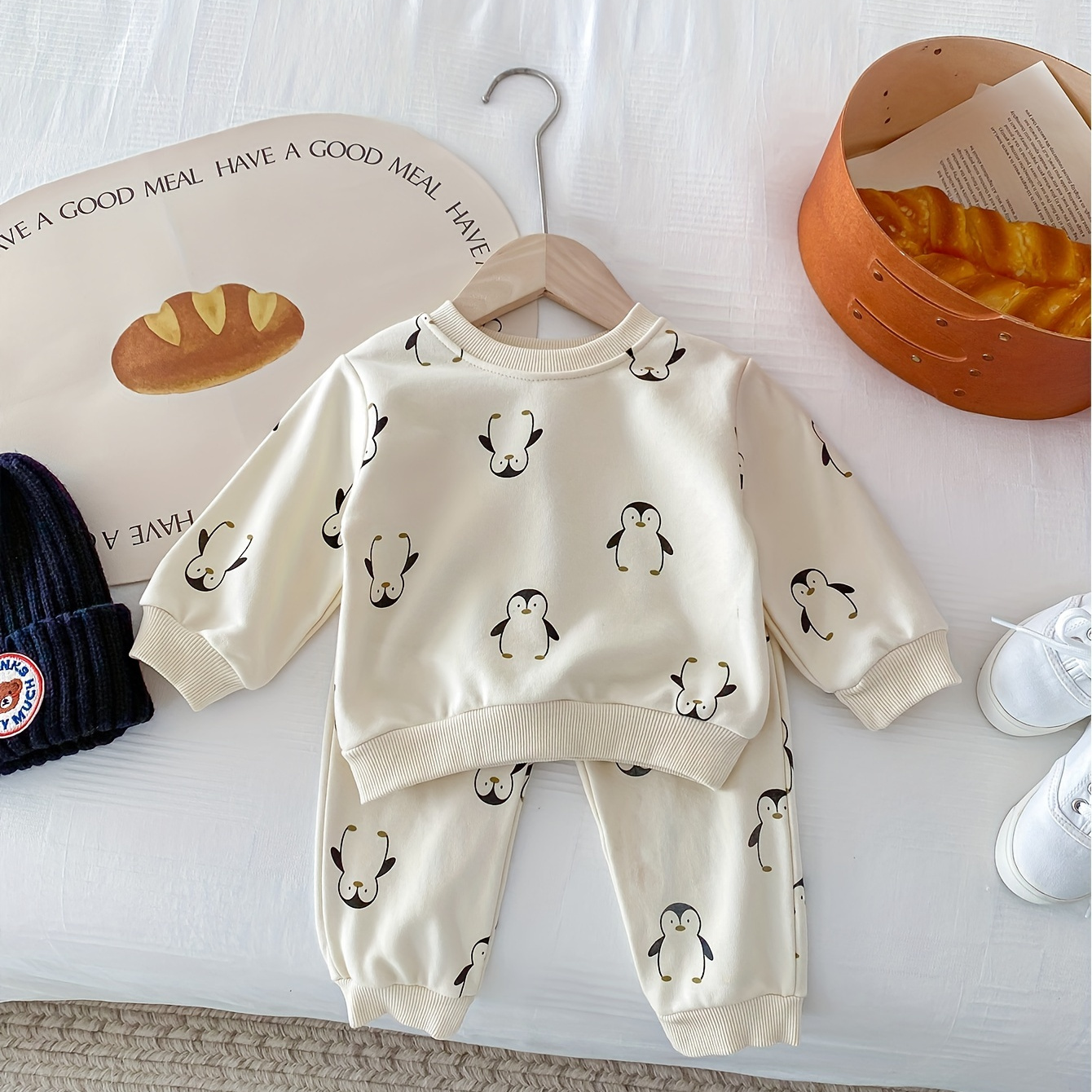 

2pcs Toddler Kid's Long Set, Sweatshirt & Pants, Boy's Clothes