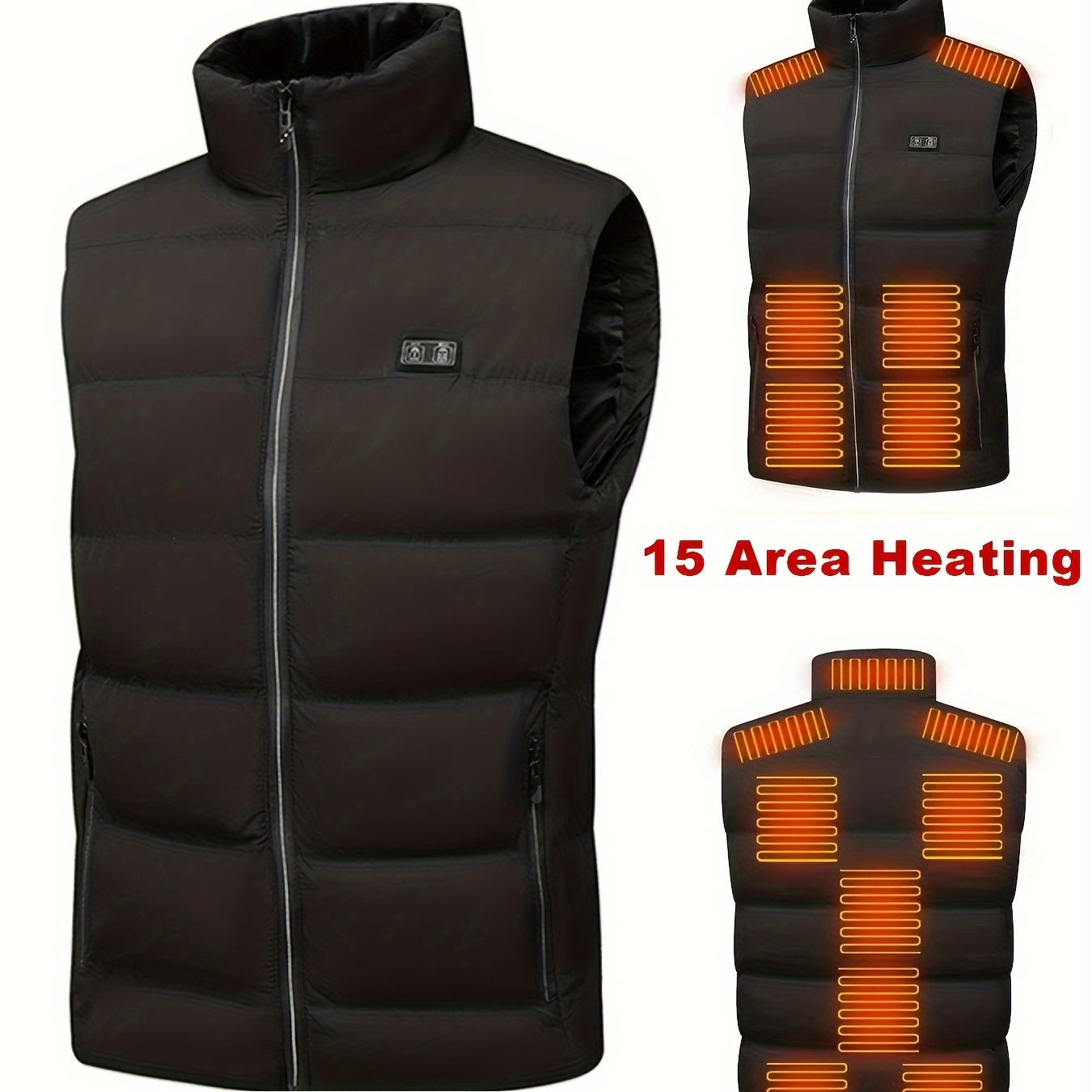 Men Winter Electrical USB Heated Sleevless Jacket Outdoor Fishing Hunting  Waistcoat Hiking Vest - China Men's and Warm price