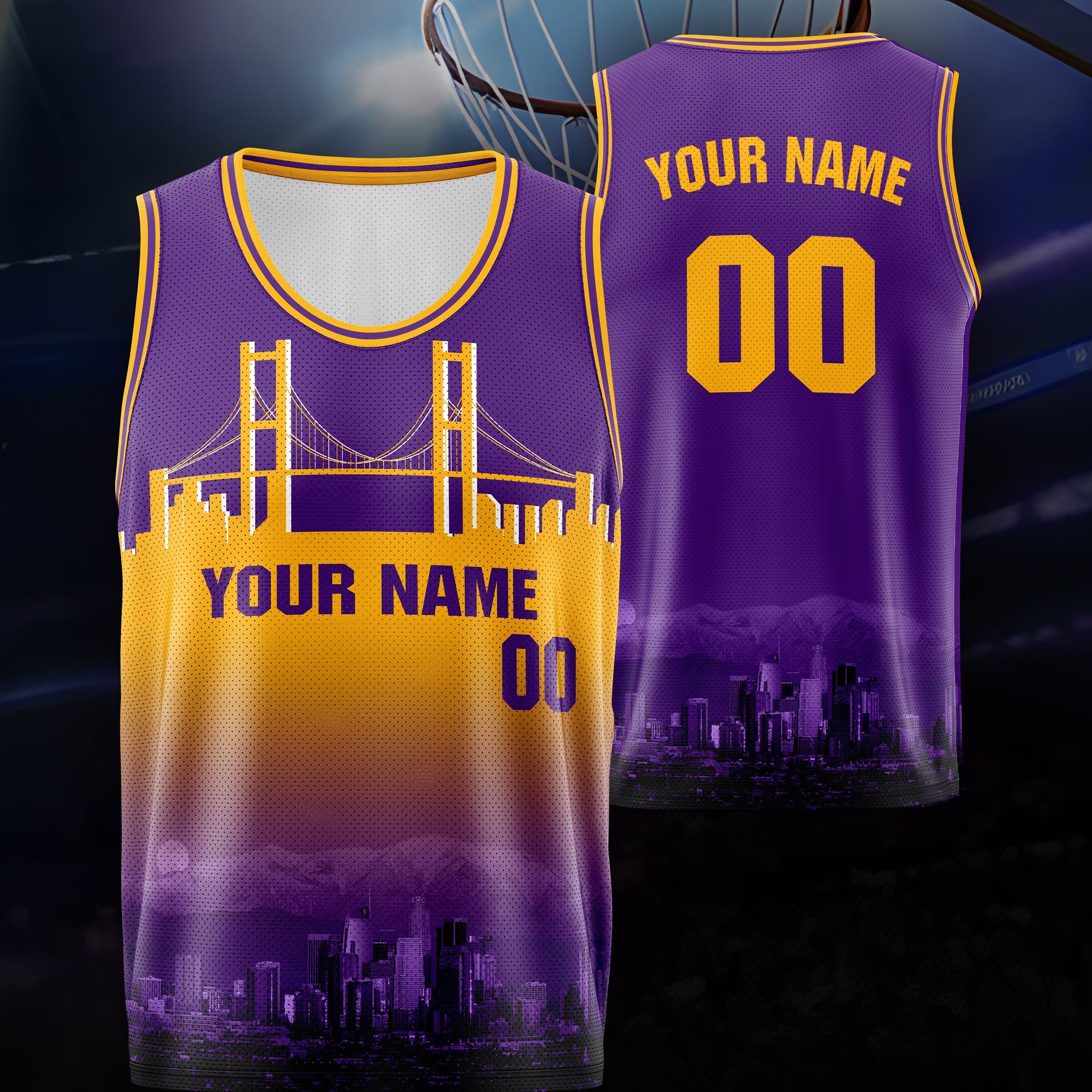 

Men's Personalized Custom Basketball Jersey Tank Top, Comfy Breathable Clothing For Party Training Competition