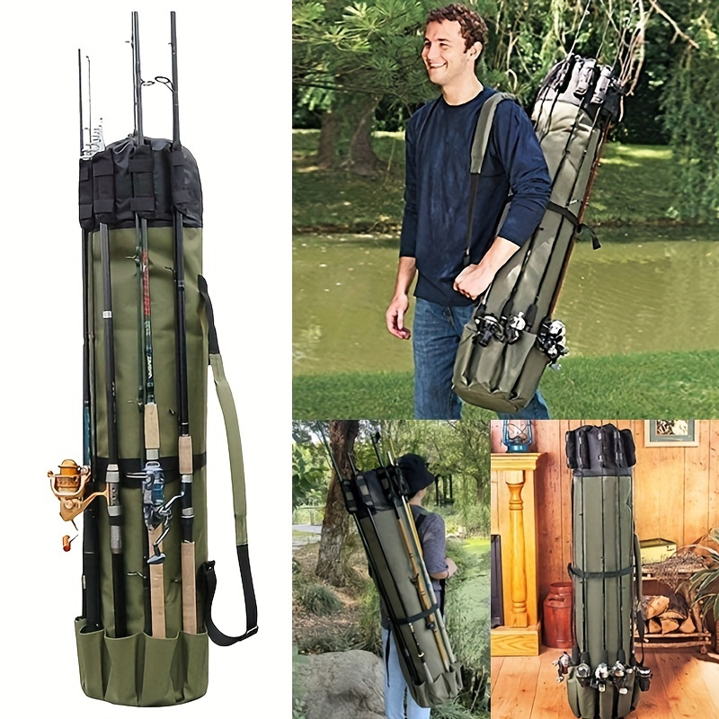 Fishing Pole Storage Bags Multifunctional Large Capacity Stand