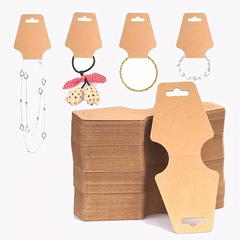 Kraft Blank Paper Holder Cards With 6 Holes Jewelry - Temu