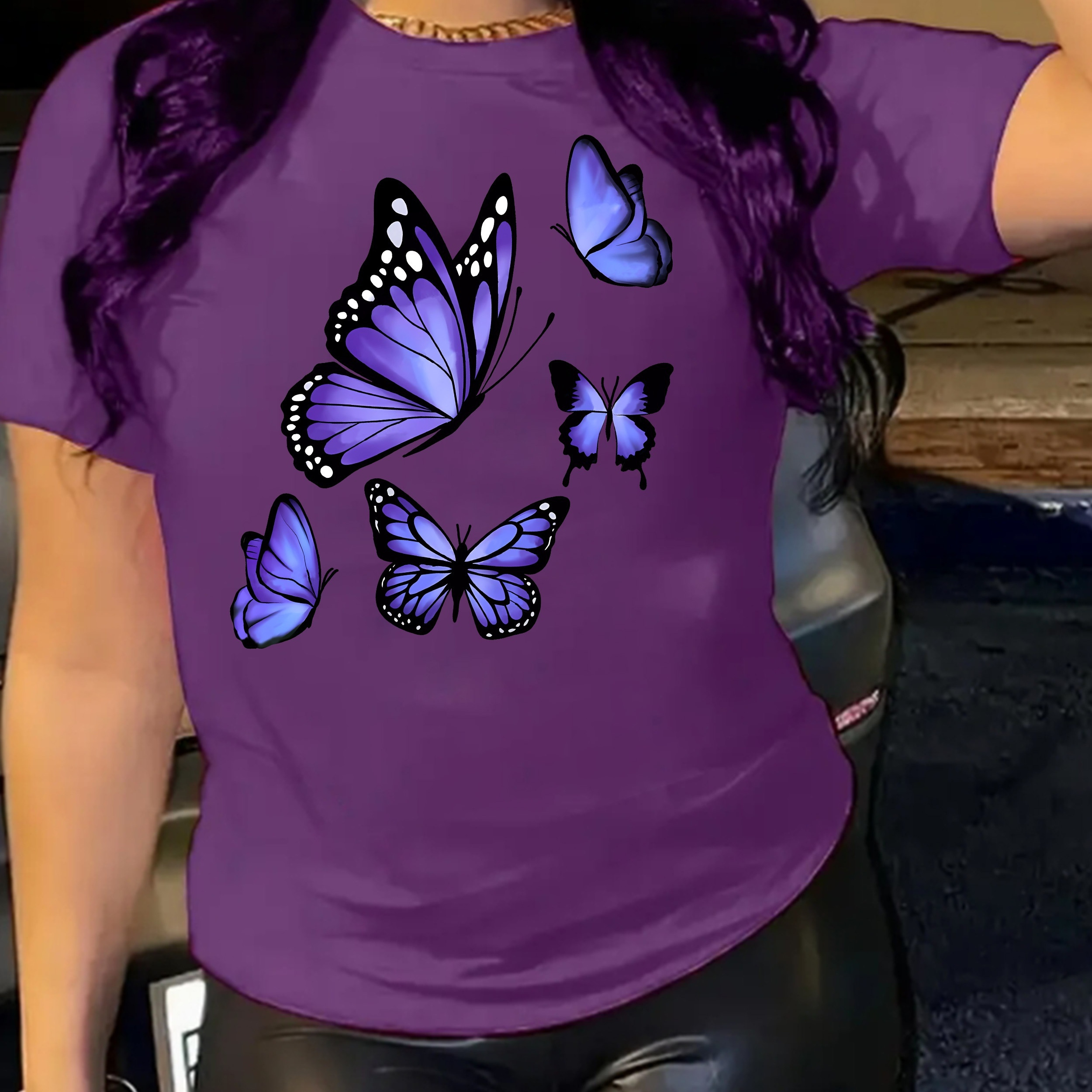 

Women's Polyester T- - , -sleeve, For & Summer, All