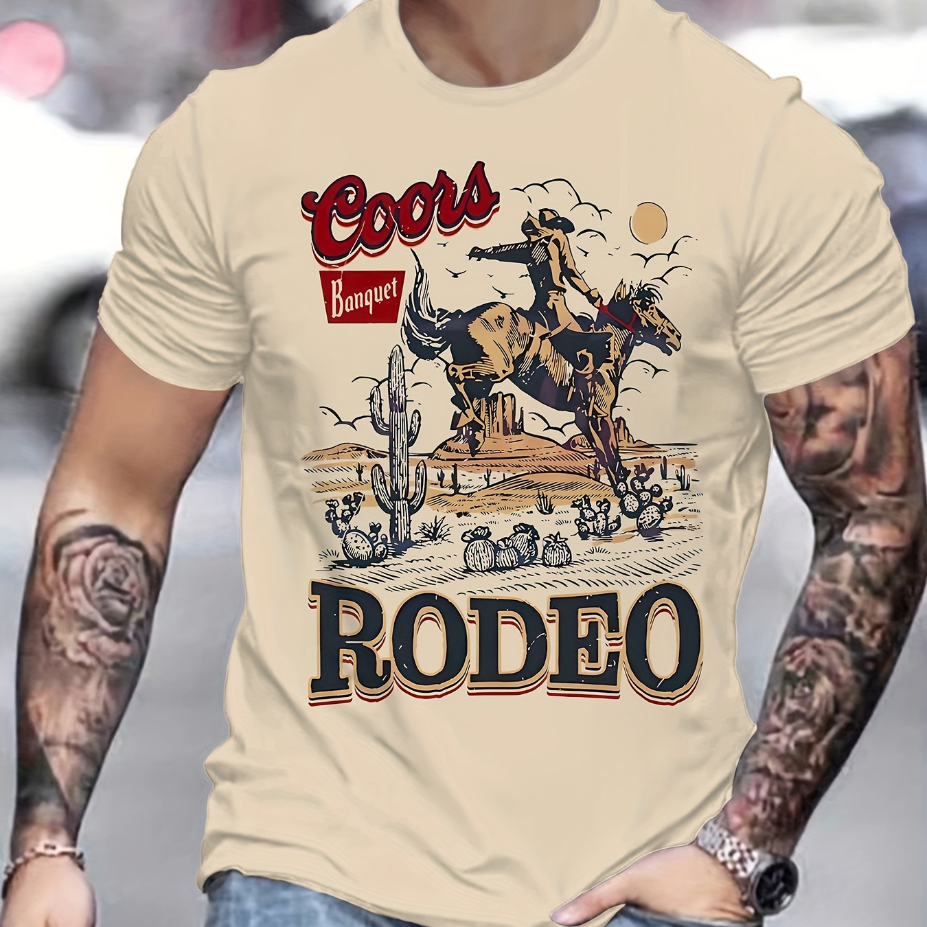 

Men's Novelty 3d Printed T-shirt - Casual Round Neck, Polyester, Machine Washable - Unique Graphic Tee For & Vacation Wear