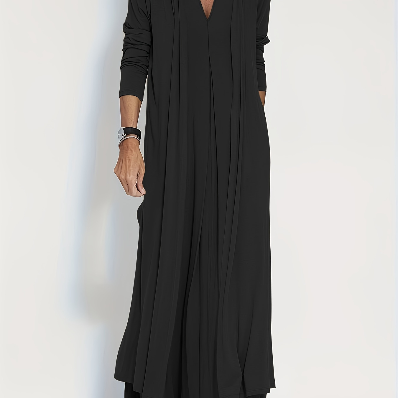 Plus Size Elegant Dress, Women's Plus Leopard Print V Neck Short Sleeve