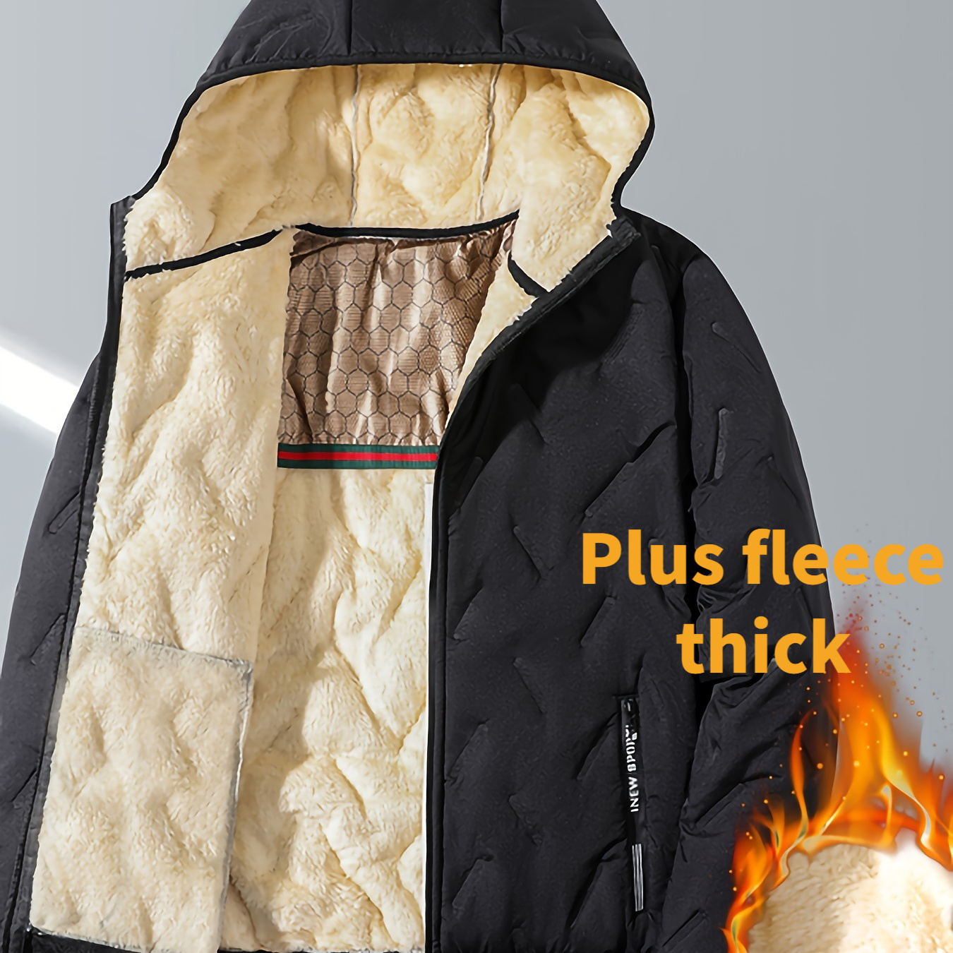 

Plus Size Oversized - , & Windproof Fleece , Hooded ,