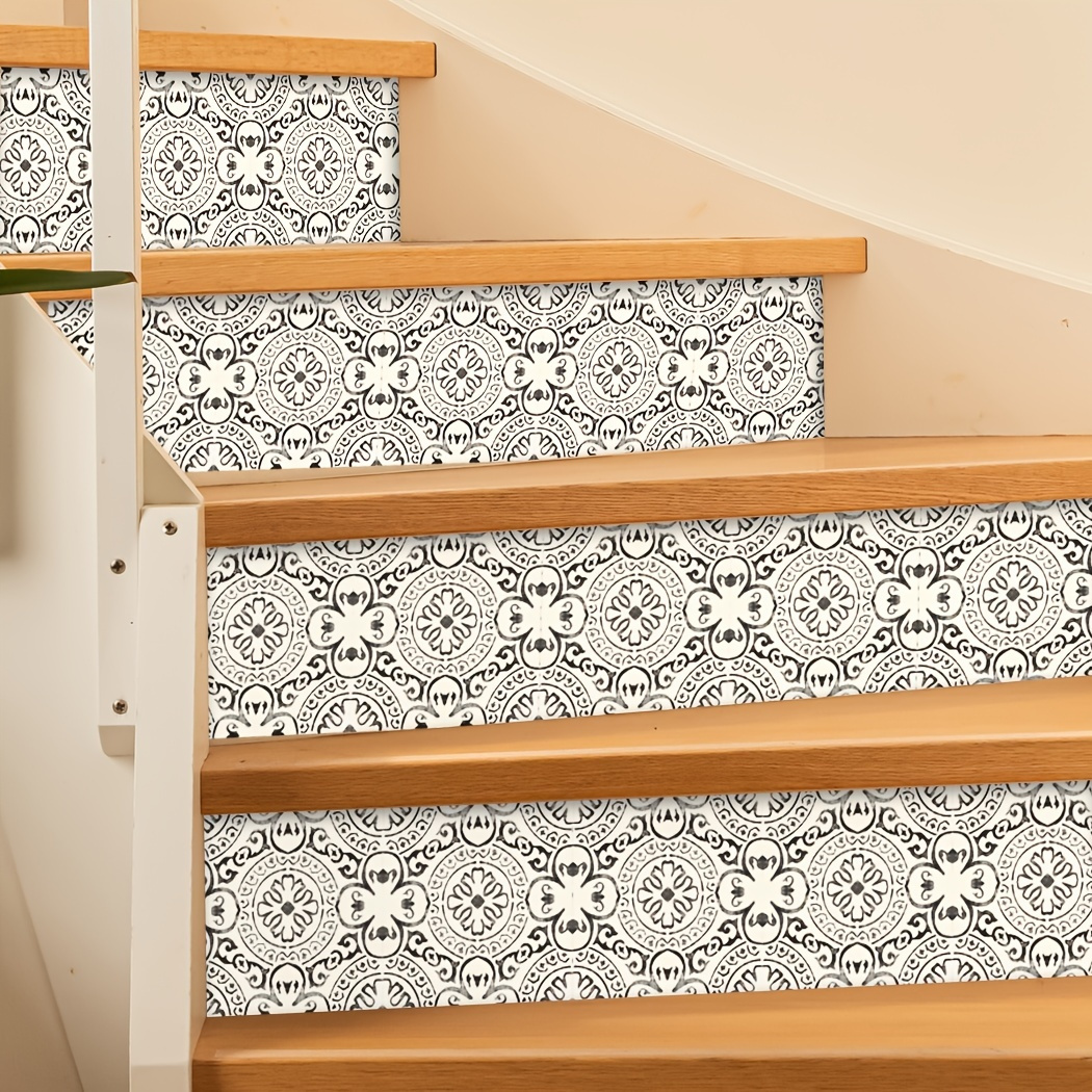 Simulation Bookcase Artistic Peel And Stick Stair Riser - Temu