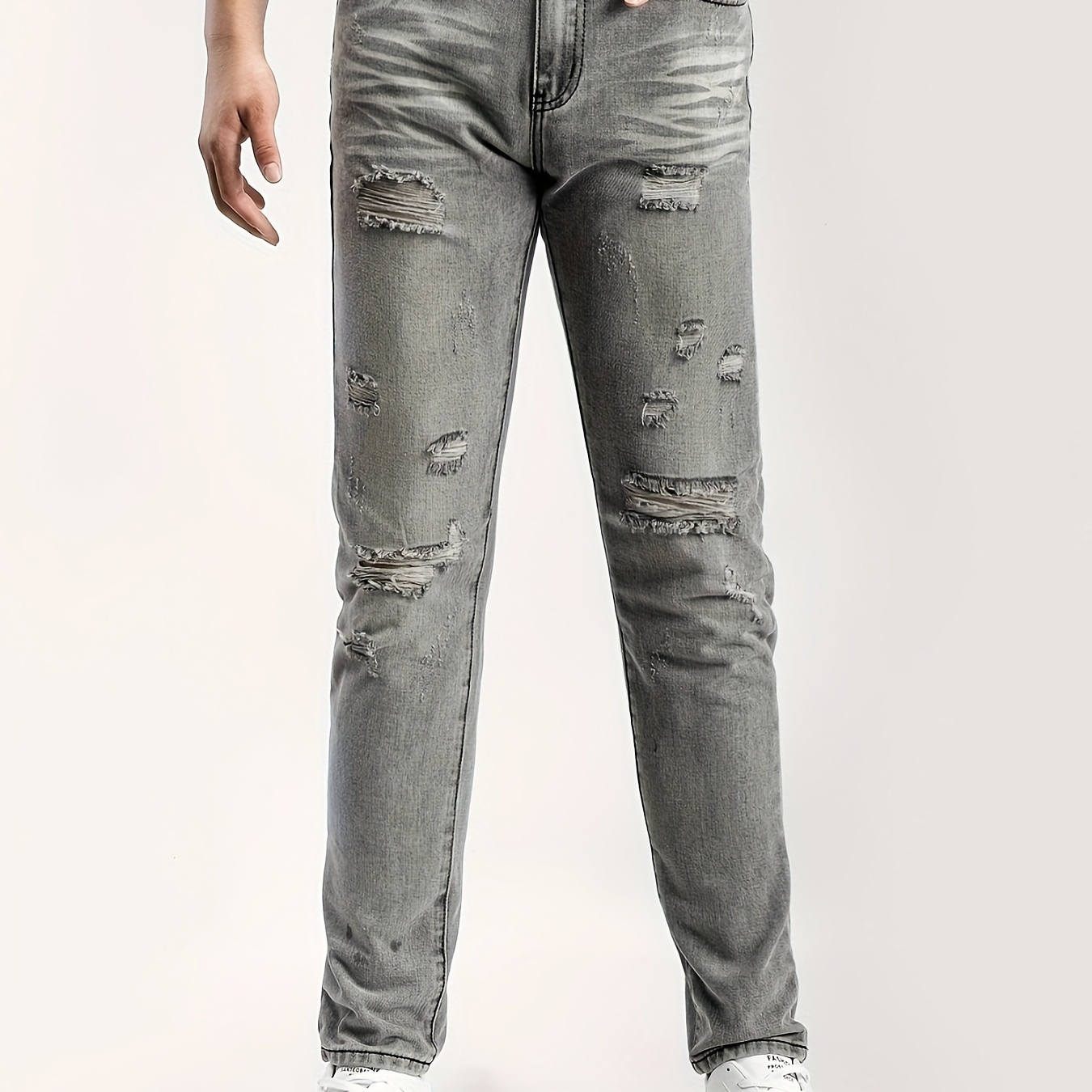 

Men Fit Traight Distressed Pants