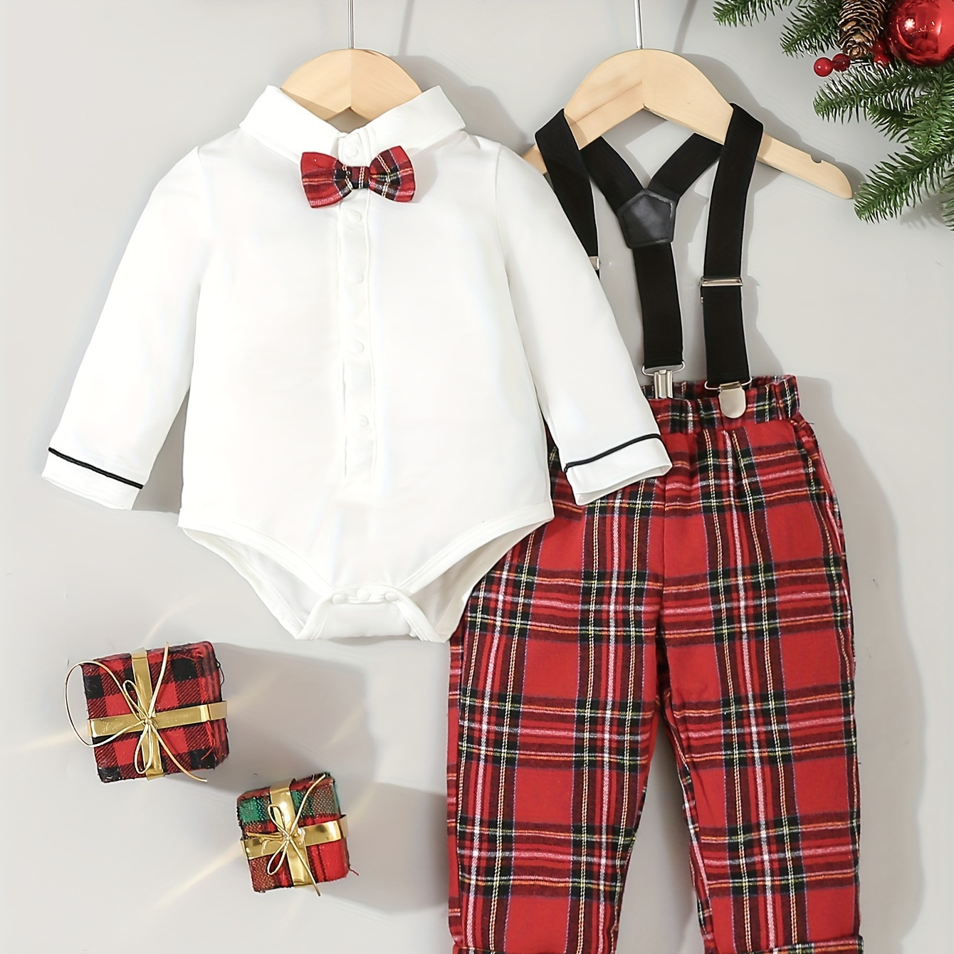 

2pcs, Bodysuit A And / And Suspenders Pants For , Cloth