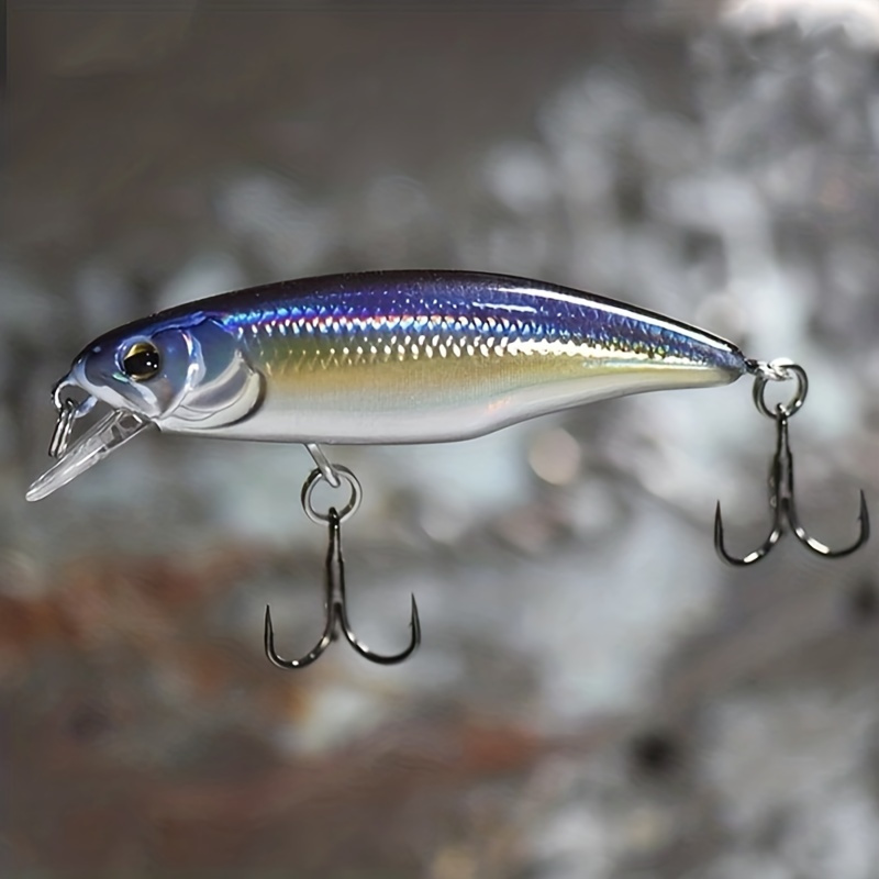 

8pcs Professional Japan Hot Model Sinking Minnow Fishing Lures - 52mm 4.5g Jerkbait For Bass, Pike, And Carp - Hard Bait With Realistic Wobbling Action