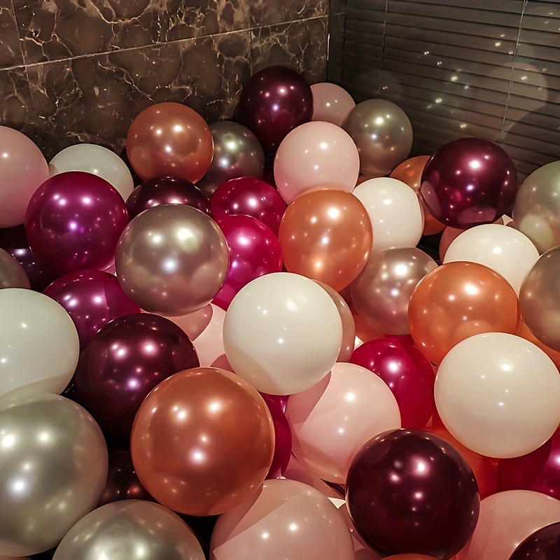 90m Balloons Ribbons, Red Pink Gold Multiple Colour Birthday Party