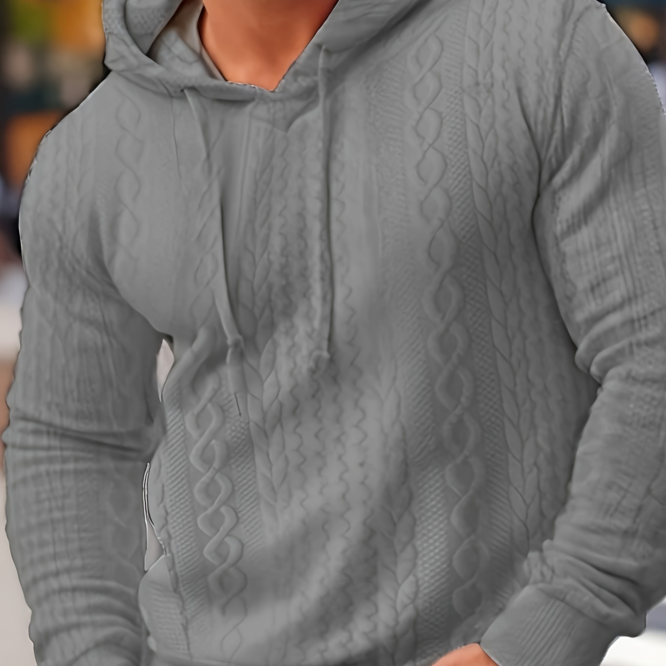

Cool Hoodies For Men, Men's Casual Solid Hooded Sweatshirt Streetwear For Winter Fall, As Gifts
