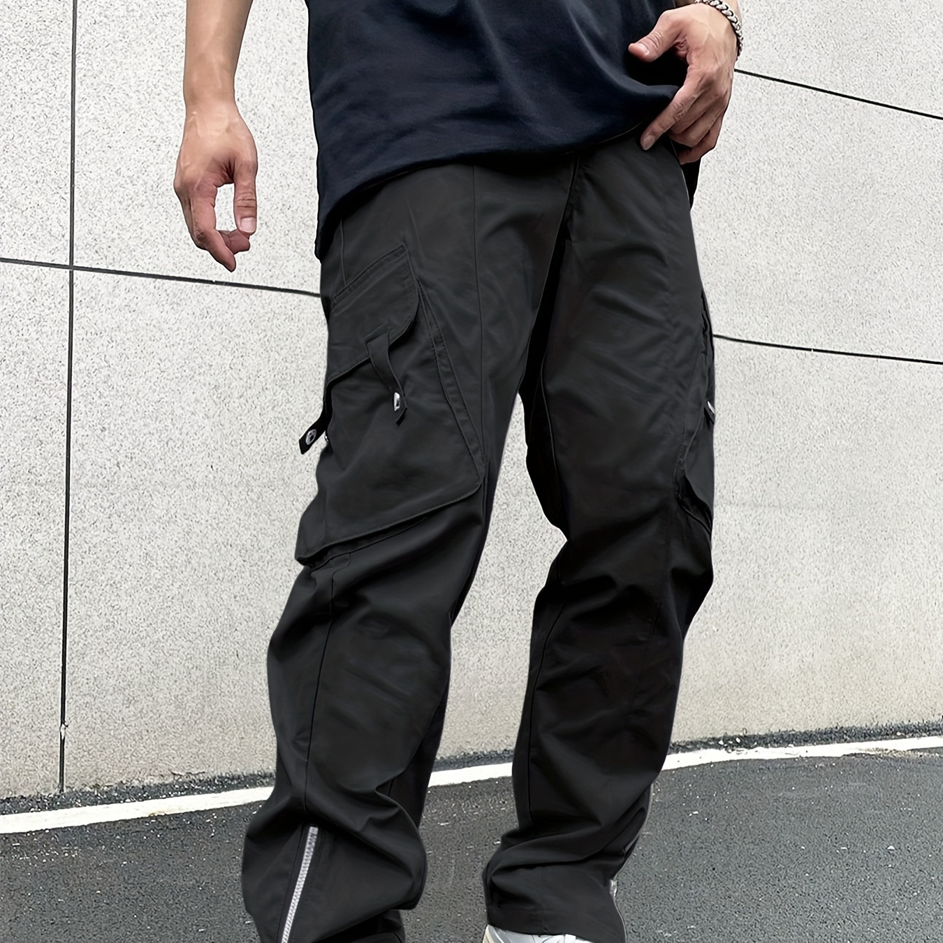 

Men's Cargo Pants Outdoor Hiking Multi-pocket Utility Long Trousers, Casual Style, For All Seasons