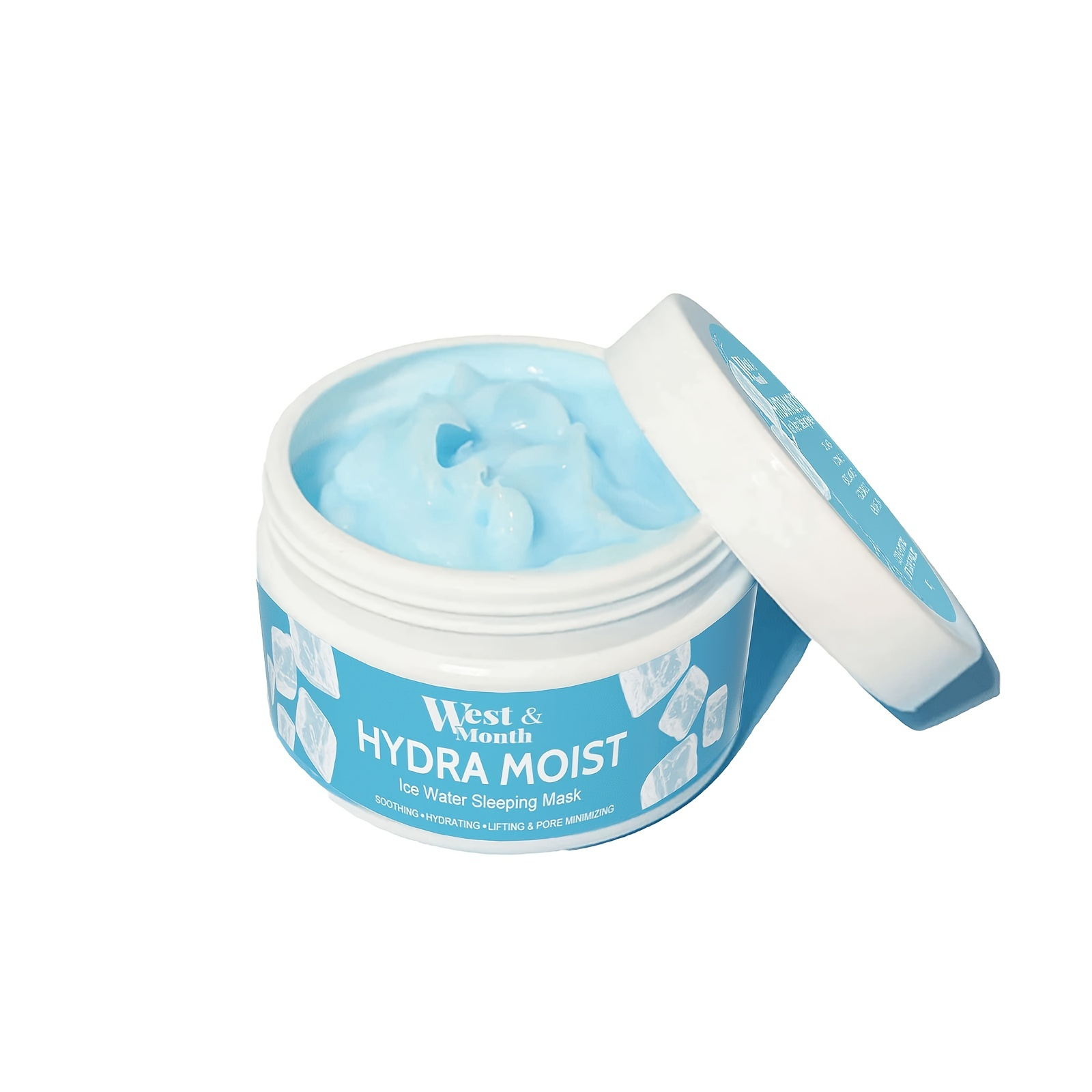 

Hydra Moist Ice Water Sleeping Mask, Multi-purpose Hydrating Hyaluronic Acid Cream, Moisturizer Sleeping Mask For Dryness, Dullness Oiliness (100g)