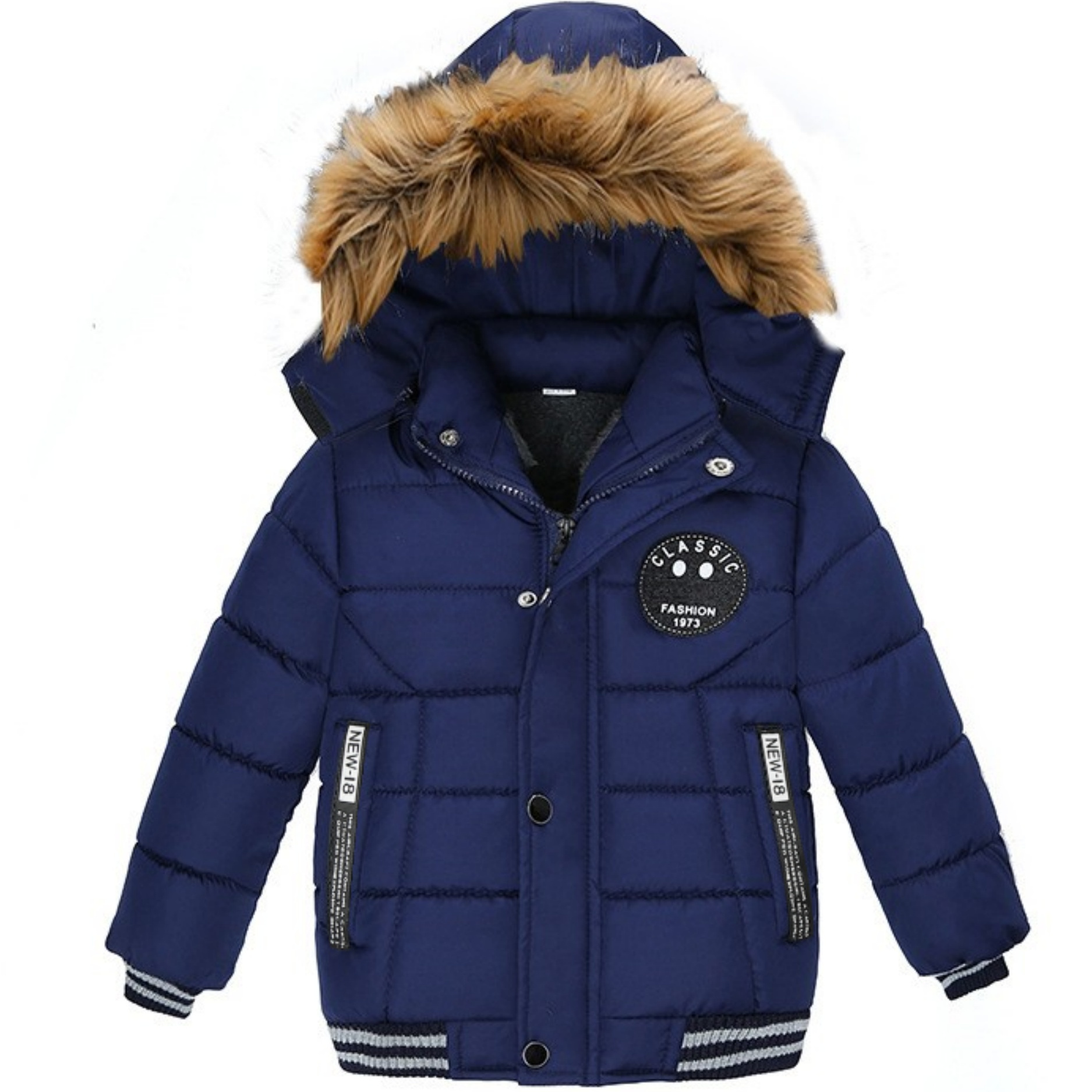 

Boys Winter Hooded Coat, Padded Light Warm Jacket Cute Hooded Outerwear