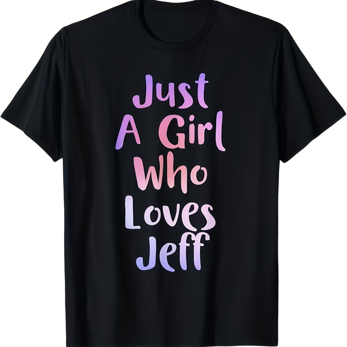 

Who Jeff" Funny Cotton T-shirt - Perfect Gift For Men, Women, & Friends, Casual Crew Neck, Short Sleeve, Black, Sizes S-xxxl