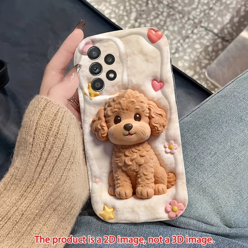 TEMU Phone Case: 2d Flat Phone Case: Cute Cartoon Puppy 2d Flat Phone Case Suitable For For Galaxy A73 A72 A71a57 A56 A55 A54 A53 A52 A51 A50 A37 A36