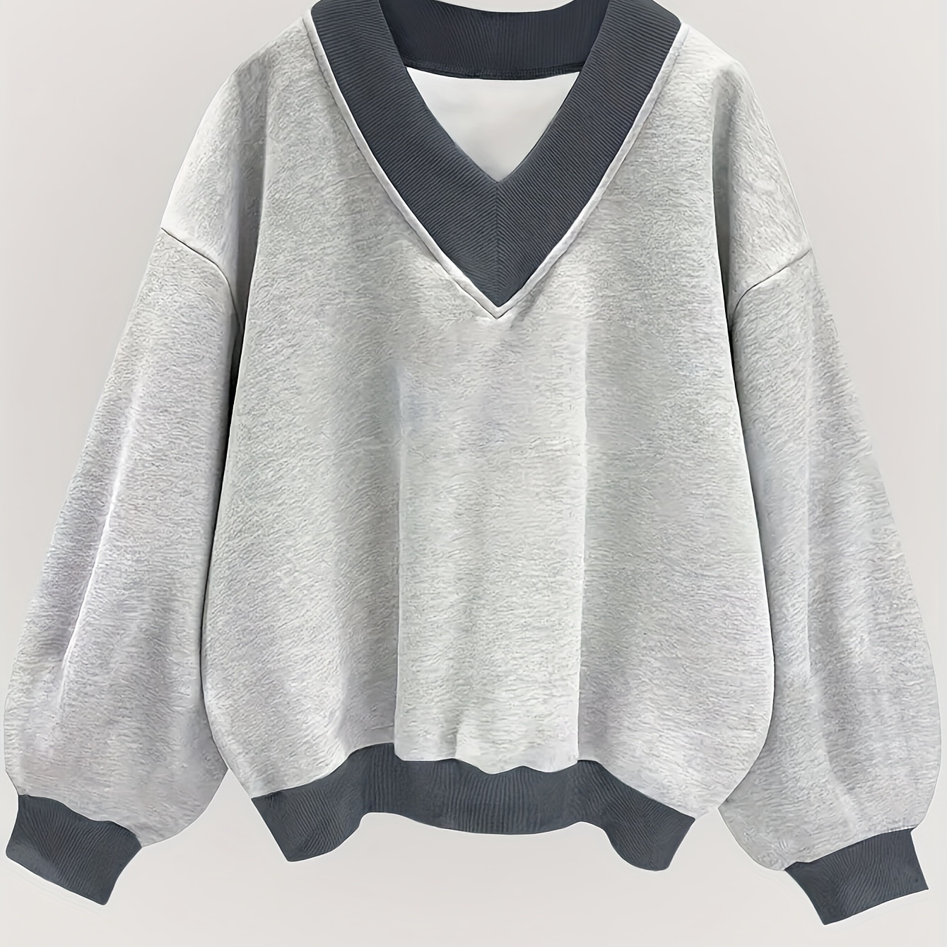 

Pullover Sweatshirt, Long V Sweatshirt For Fall & , Women's Clothing