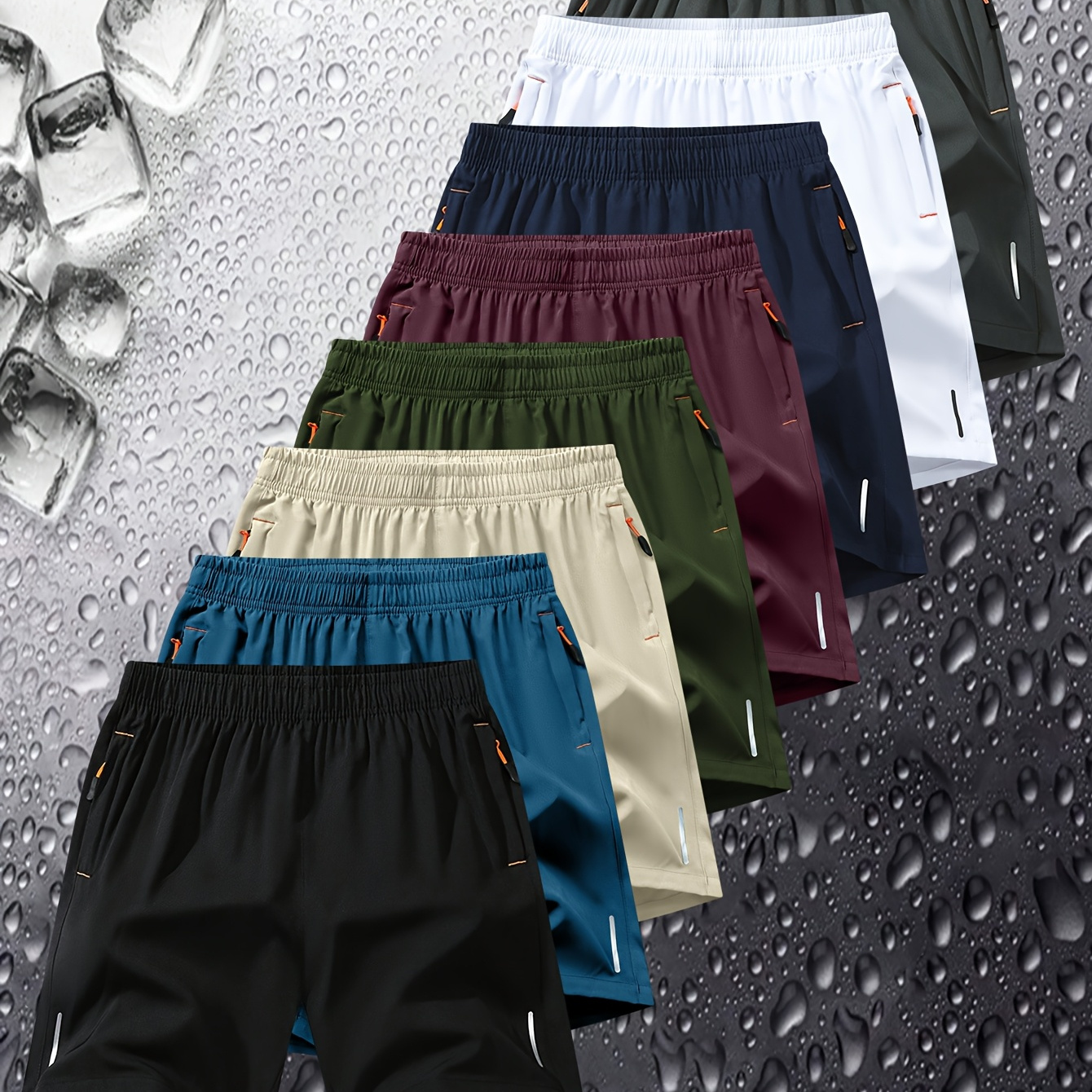 OBM Men's Quick-Dry Sports Shorts