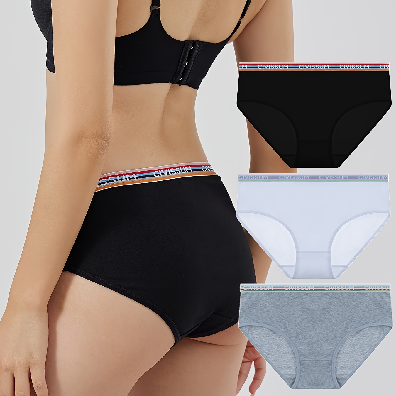 Letter Print Briefs Comfy Breathable Stretchy Intimates - Temu Slovakia