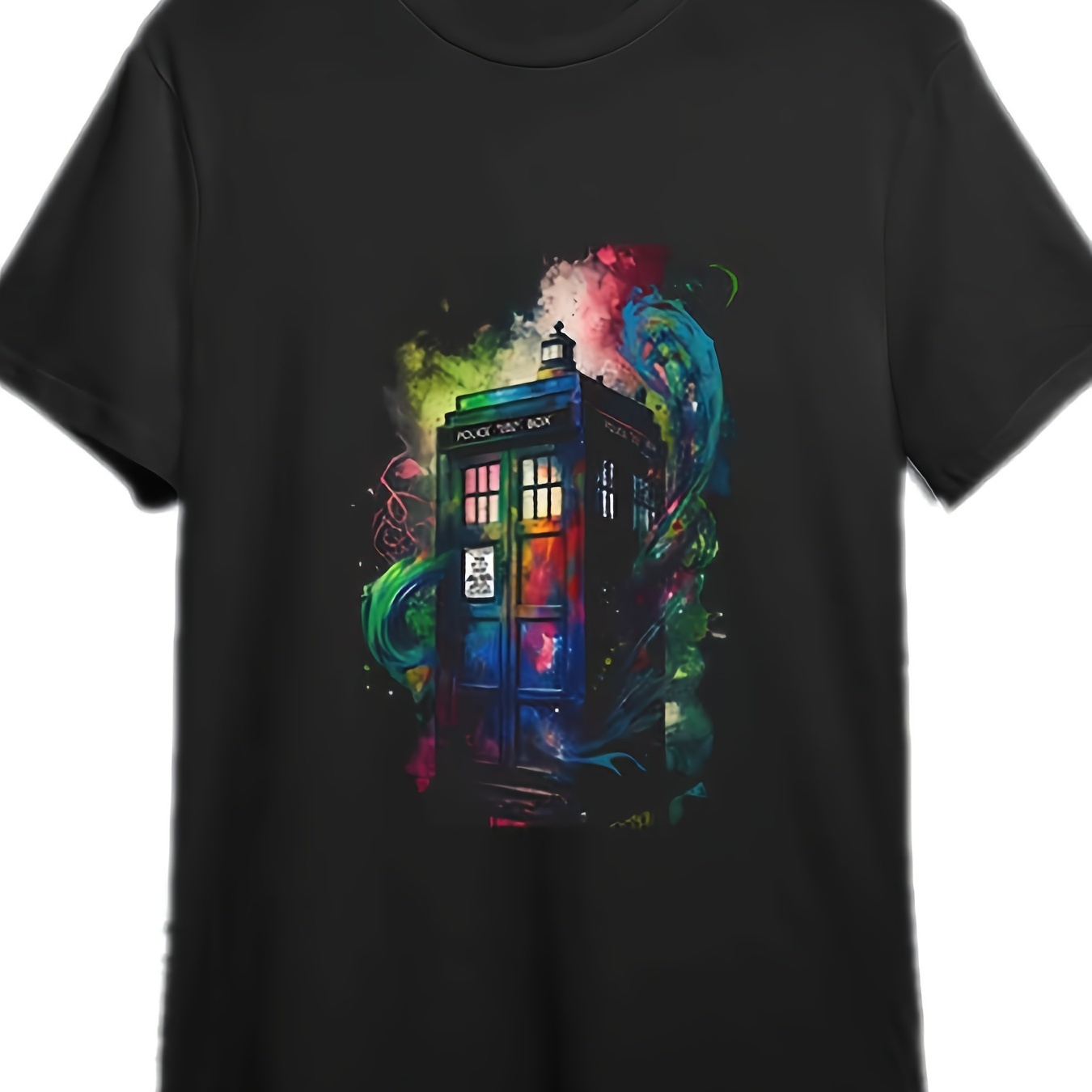 

Shirt - Tee Shirt Drwho T-shirt 335234 Funny Men's Short Sleeve Graphic T-shirt Collection Black Pr