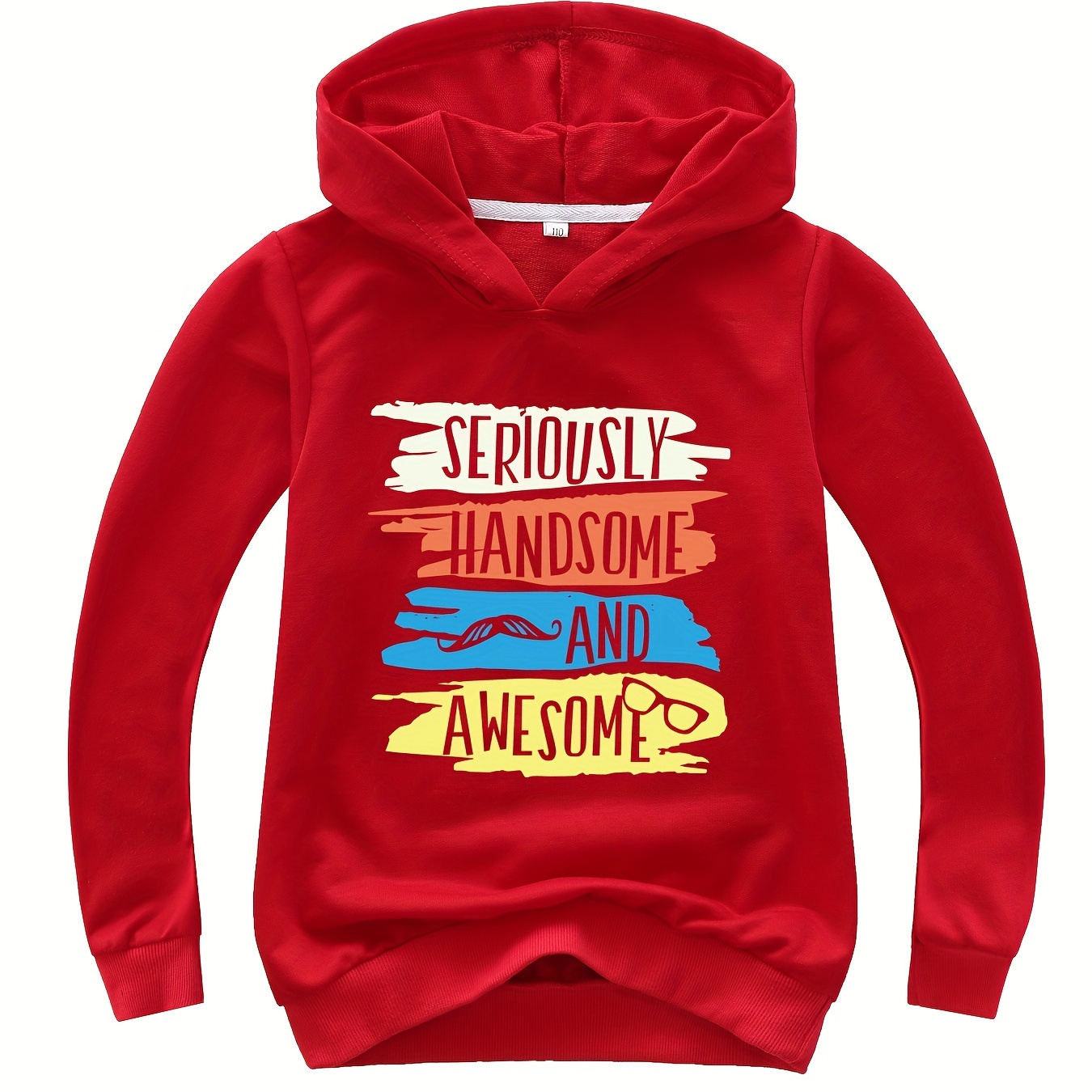 

Cozy Kids Letter Print Hoodie - Soft And Warm Hooded Pullover For Boys And Girls