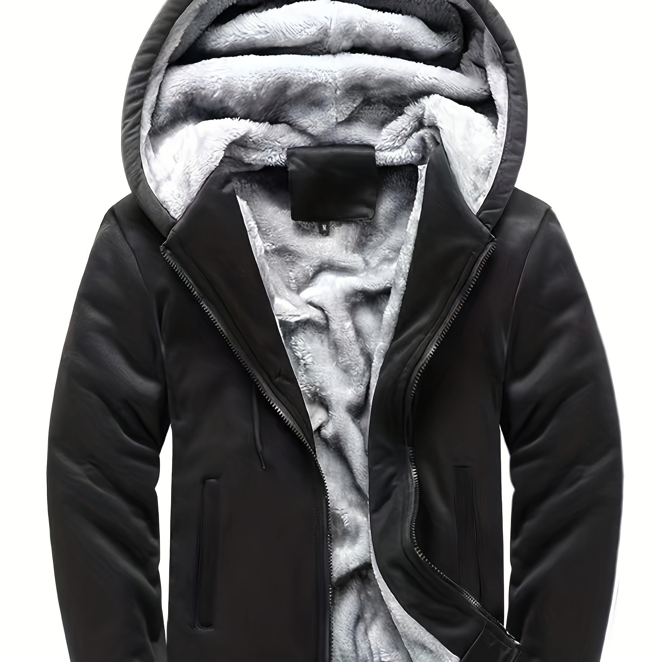 

Men's Winter Thick And Padded Warm Zip Up Hooded Jacket Best Sellers