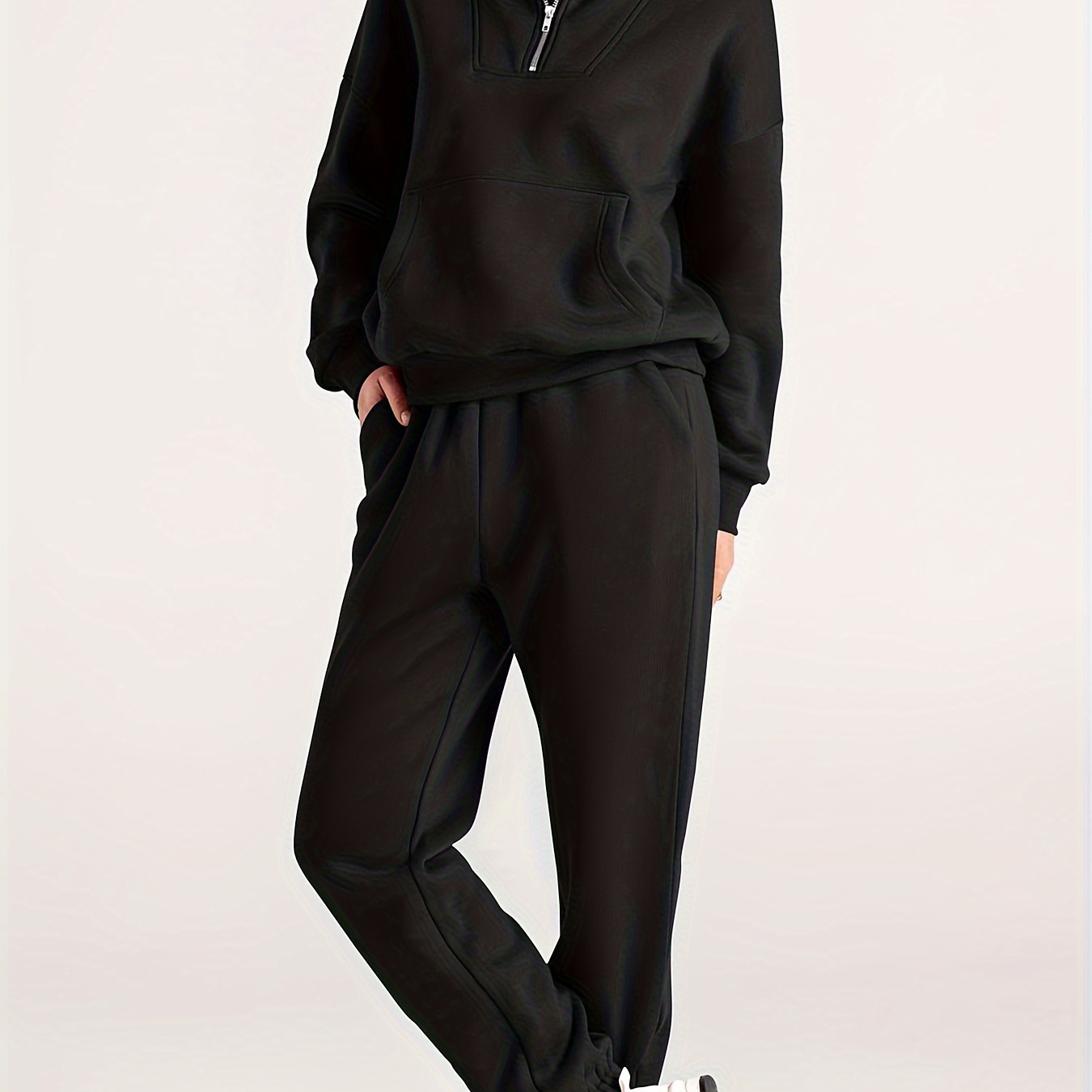 

Women'- Sportswear / Lapel Sweatshirt Pants Sweatshirt