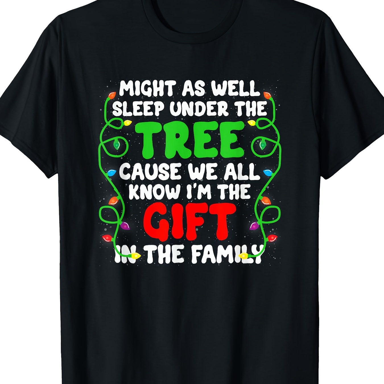 

Sleep Christmas Family Matching Pajama Costume T-shirt-100% Cotton-220g