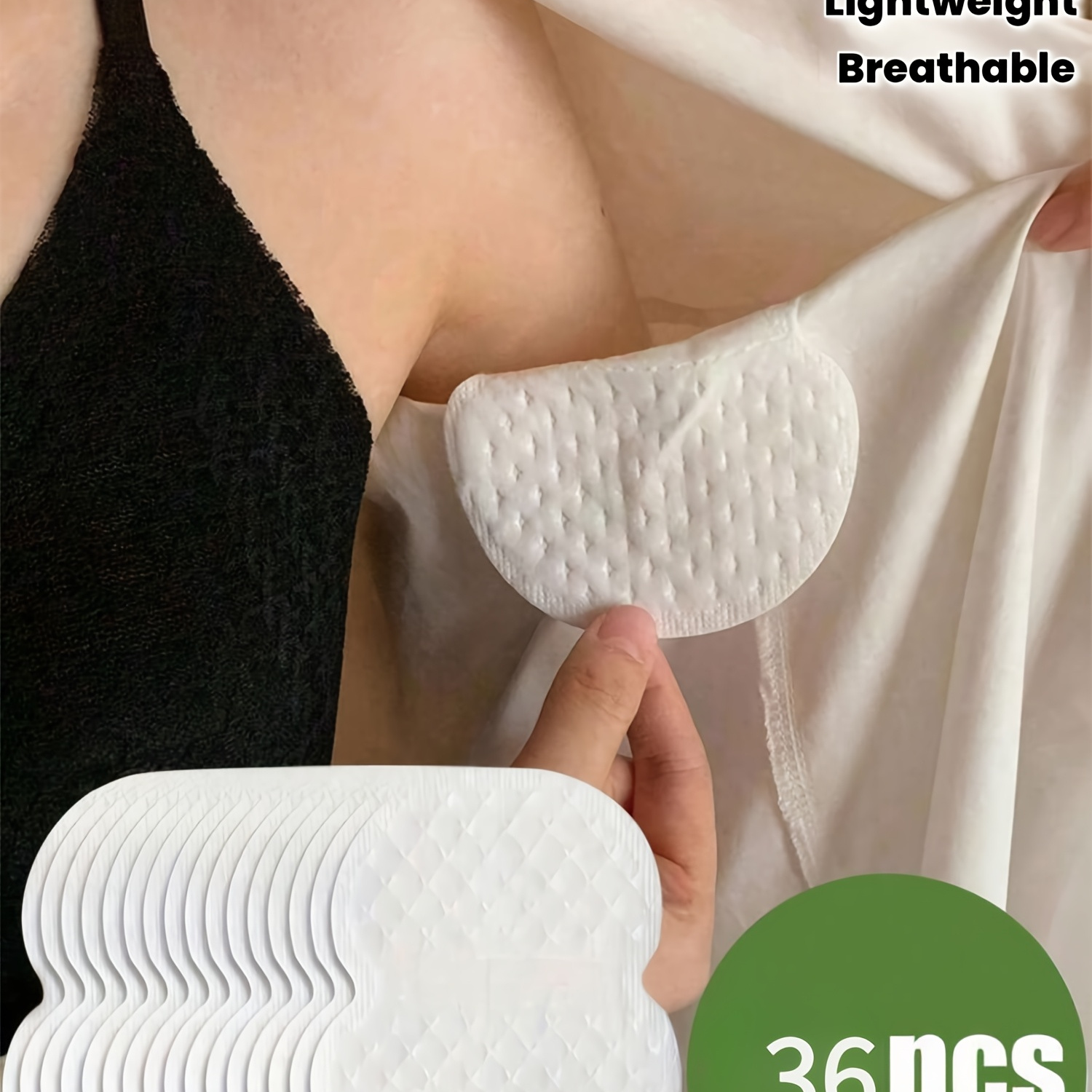 36pcs Disposable Underarm Sweat Pads, Long-Lasting and Breathable, Invisible, Lightweight and Absorbent, Comfortable and Odor-Free, Easy to Use, Suitable for Men and Women, Ideal for Summer Beach Trips