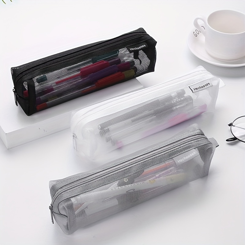 Transparent Pencil Case in Nylon Mesh – The Scratchpad