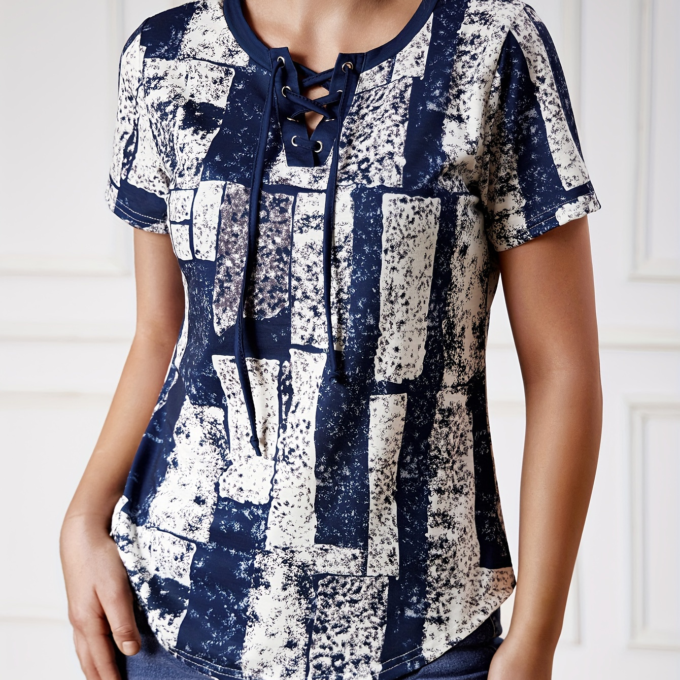 

Graphic Up V T-, Summer Top, Women's Clothing