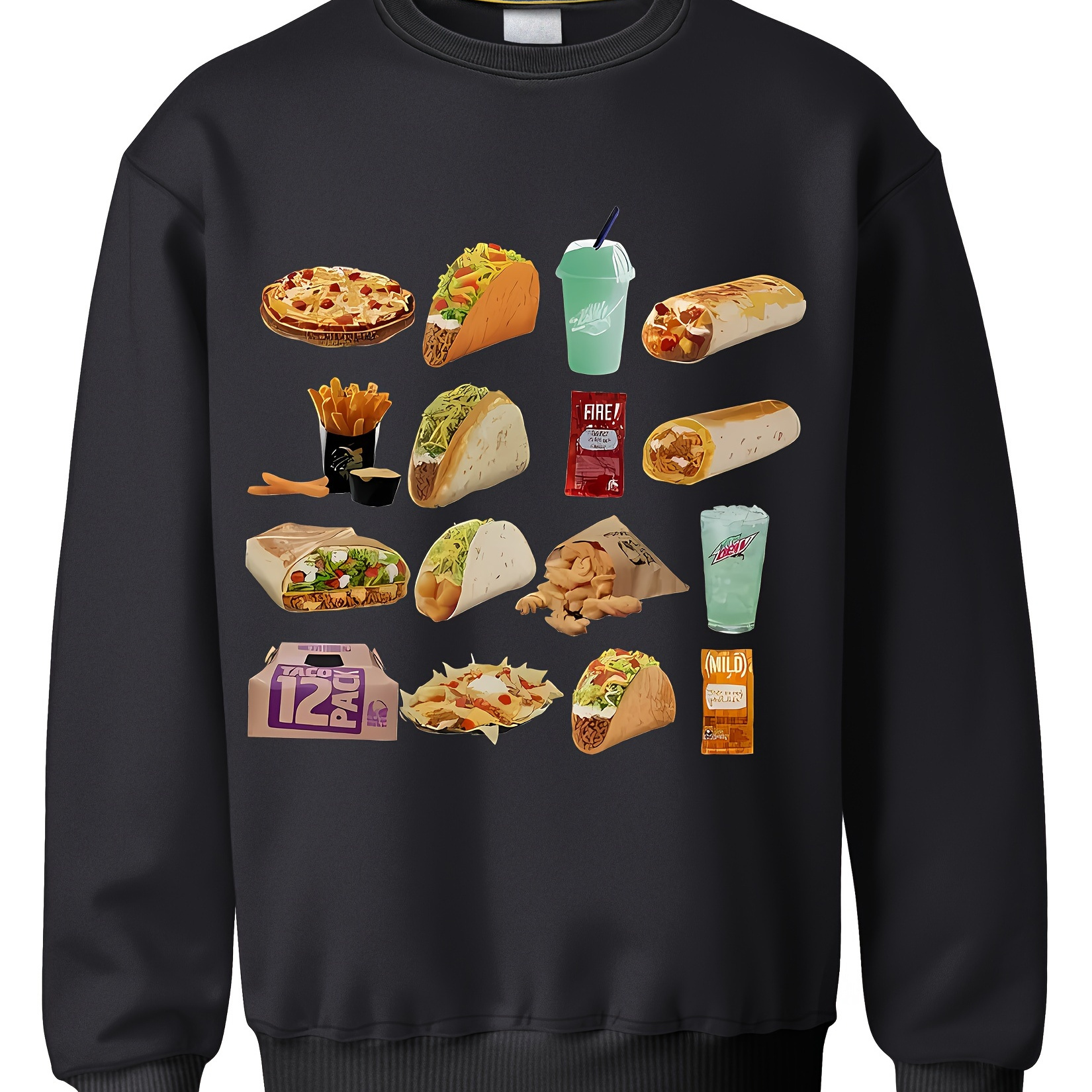 

Unisex Sweatshirt, Lover Crewneck Gift, Fun Food Pullover Gift - Diverse - All Sizes Offered - Every Color Available - Unisex - Dynamic Prints