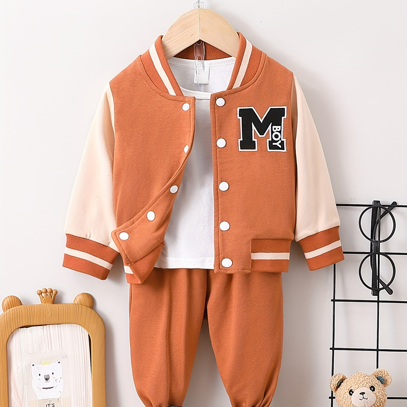 Brown Varsity Jacket - Temu