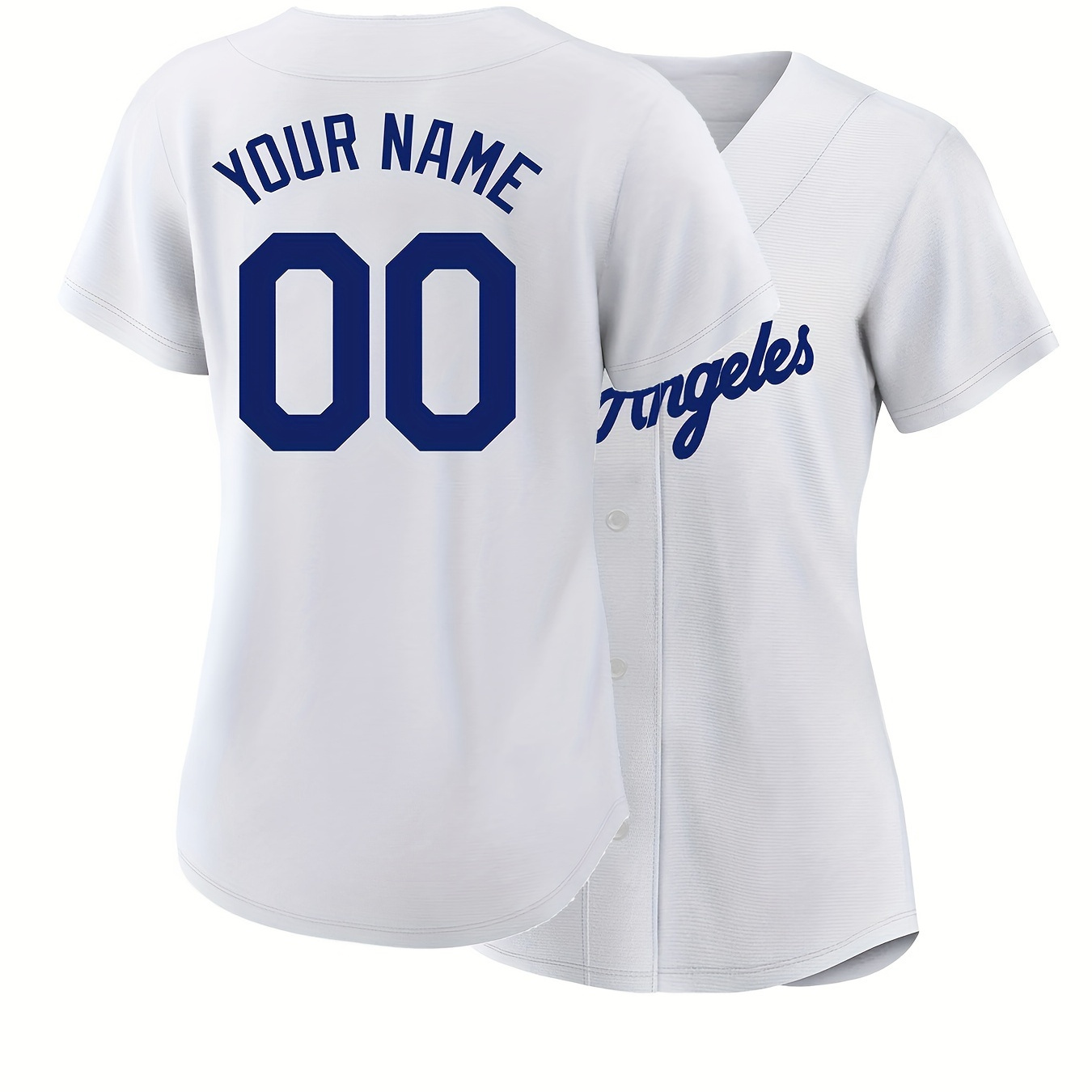 

Customizable Name And Number Of Women's Baseball Jerseys, V-neck Embroidered Outdoor Sports Top, Leisure Sports Custom Wear