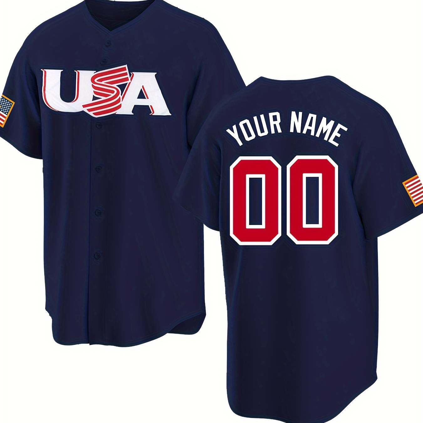 

Customizable Name And Number Embroidered Leisure Sports Customization Men's Baseball Jersey