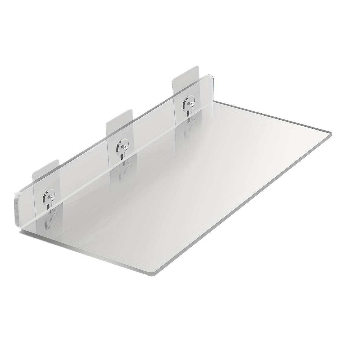 

1pc Clear Acrylic Shelf For Bathroom, Bedroom, And Living Room - Wall Mounted Invisible Shelves (13.78 X 5.91)