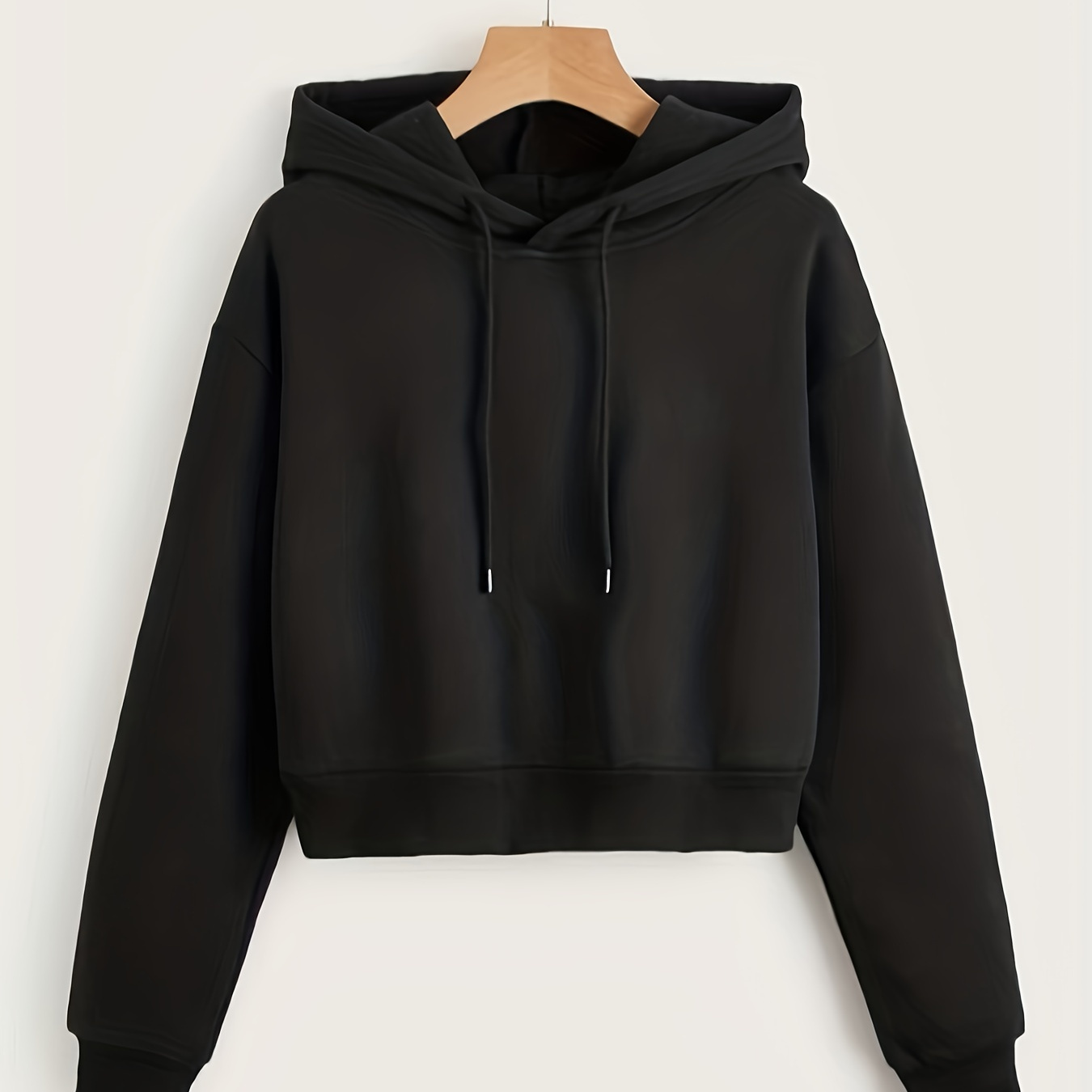 

Women's Casual Sports Hooded Sweatshirt, Comfortable And Fashionable, Suitable For Sports And Daily Life, Solid Color