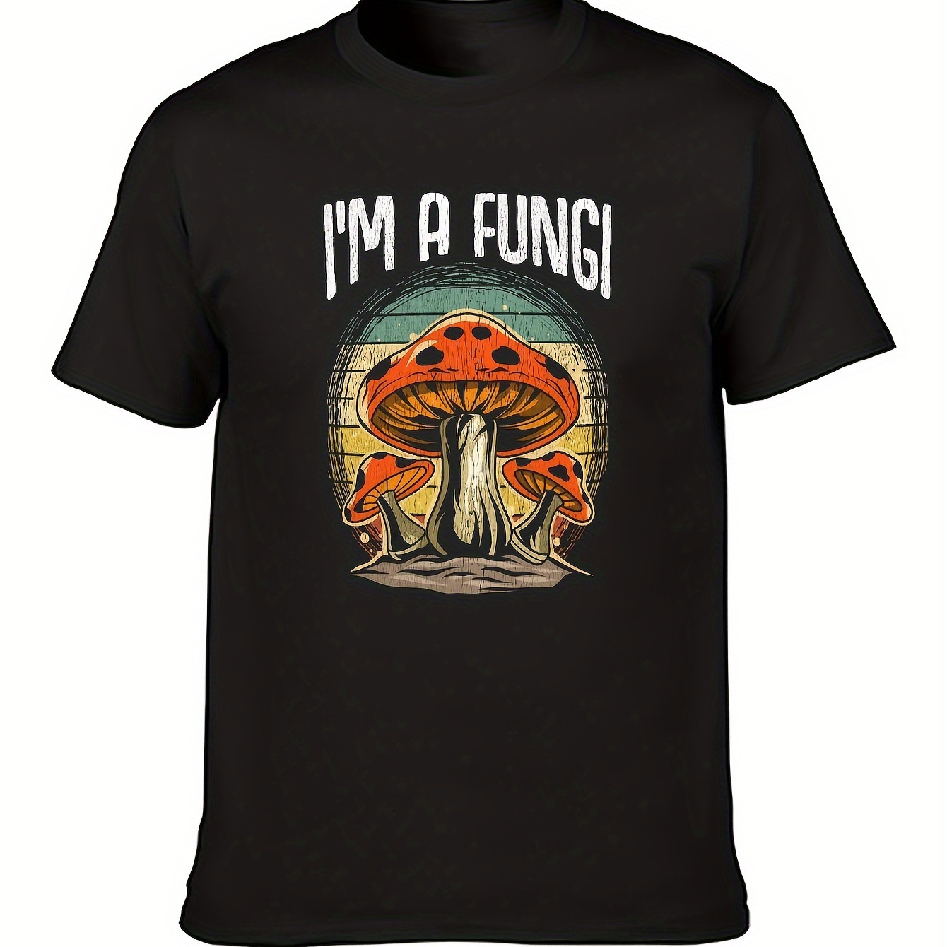 

I'm A Fungi Men's Graphic Tees Soft Cotton Crew Neck Short Sleeve T-shirt Funny Novelty Design Shirts