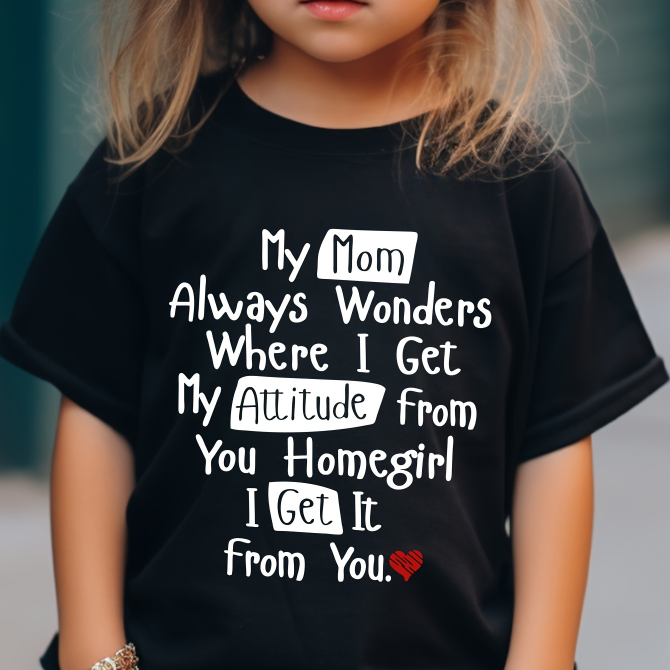 

Toddle Girls Always ... Print Short Sleeve T-shirt Tops For Girls Summer Outdoor