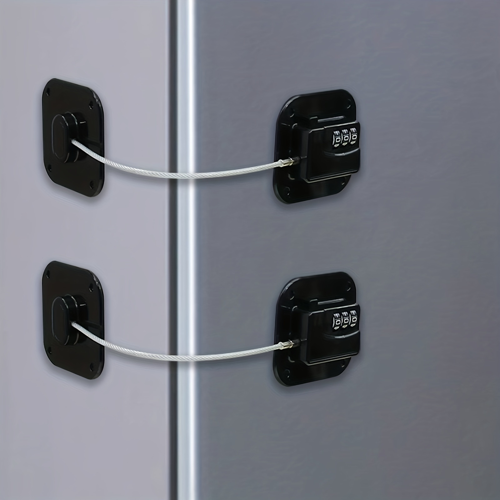 Fridge Lock,Refrigerator Locks,Freezer Lock with Key for Child Safety,Locks  to Lock Fridge and Cabinets-1Pack