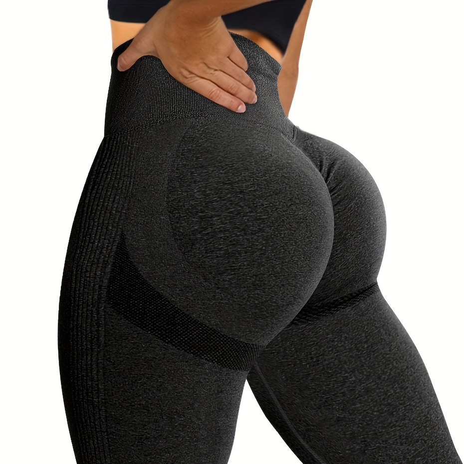 Fanseler Women's Scrunch Butt Lifting Seamless Leggings High Waisted Yoga Gym  Workout Pants, Black, XL price in UAE,  UAE