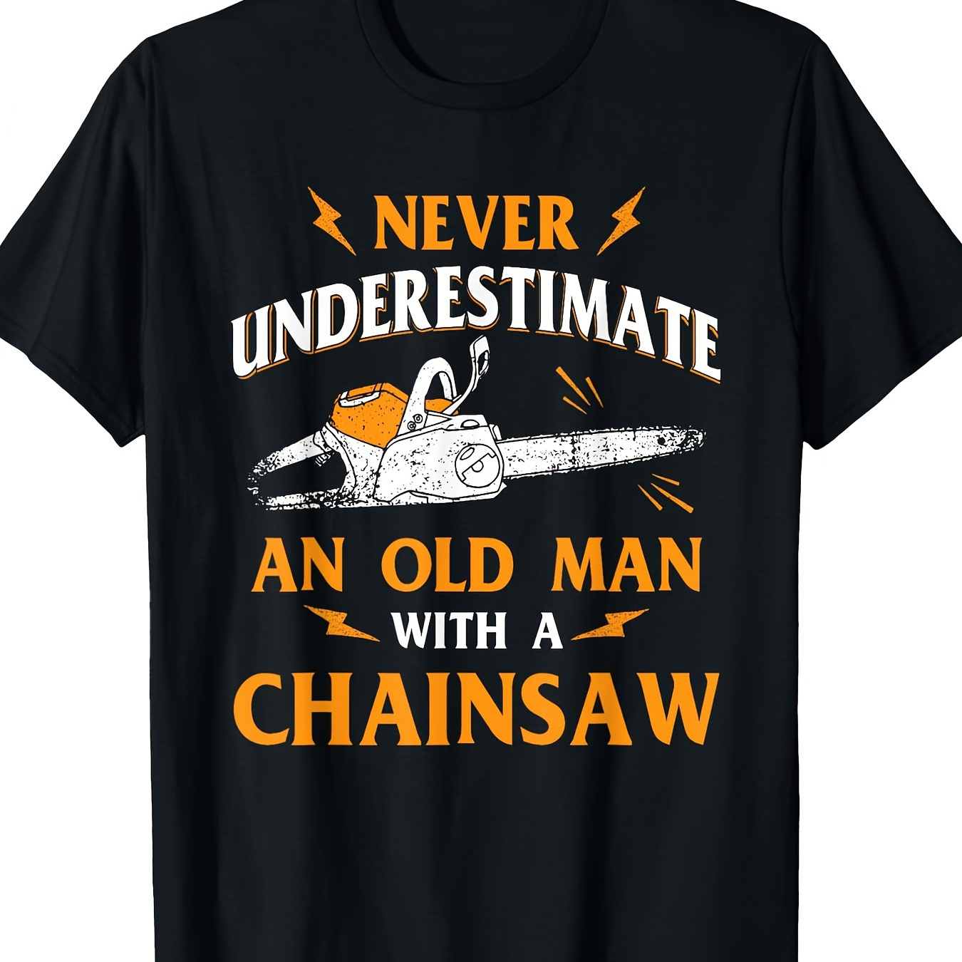 

Never Underestimate An Old Man Lumberjack Chainsaw & T-shirt220g