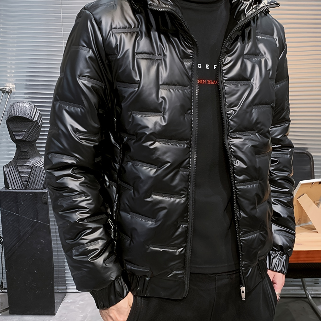 

Veste à Capuche d'Hiver pour Homme - Épaisse, Chaude & Élégante avec Fermeture Éclair, Manteau en Polyester Décontracté pour Activités Extérieures, Homme, Épaissi, Hoodie, Manteau Chaud