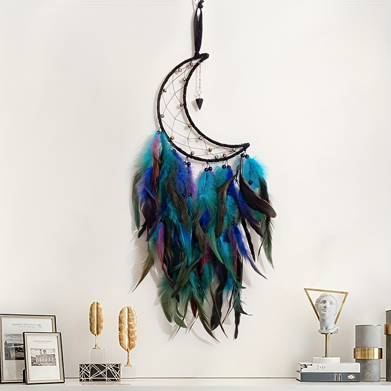 Handmade Halloween Pumpkin Style Dream Catcher black Feather - Temu