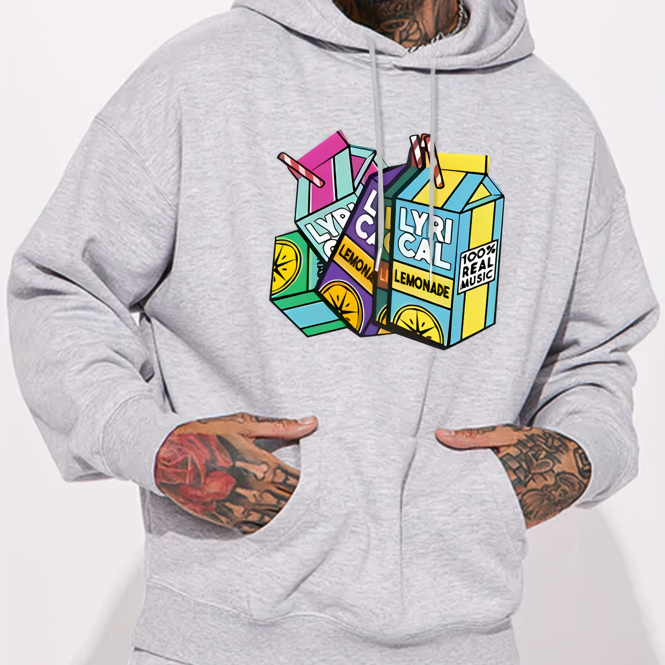 Lemonade Box Print Hoodie Cool Hoodies For Men Men s Casual Temu